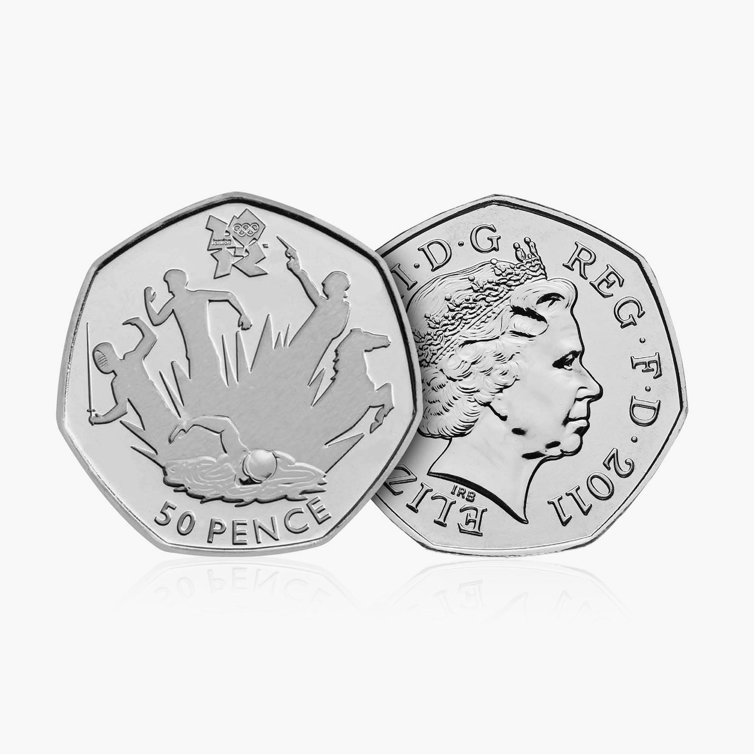 2011 Circulated Olympics - Modern Pentathlon 50p Coin