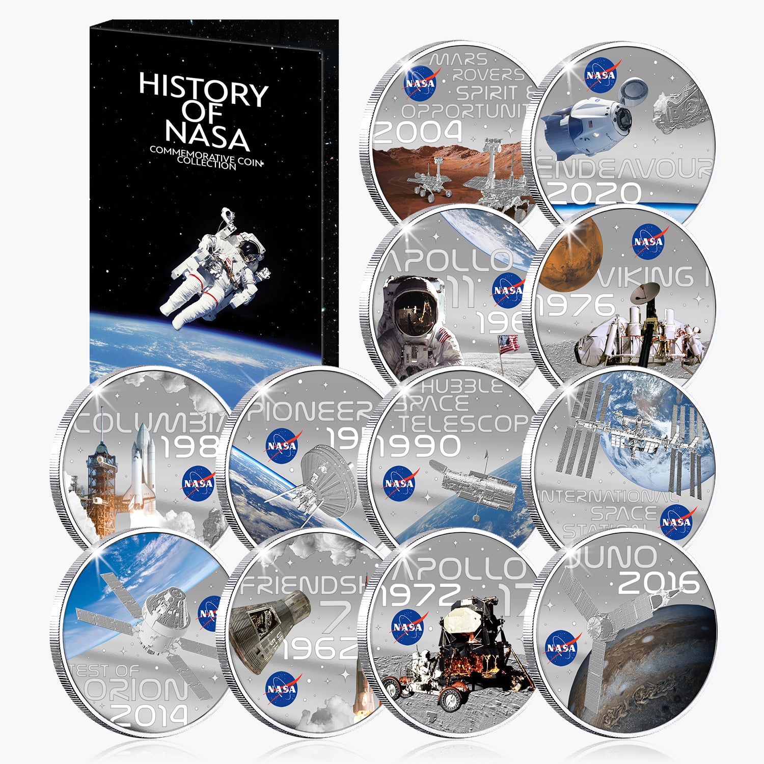 The Official History of NASA 2023 Coin Collection