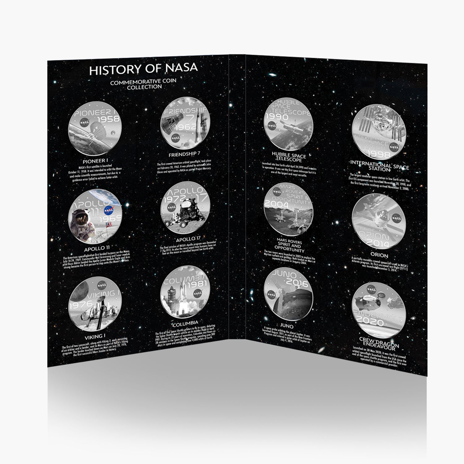 The Official History of NASA 2023 Coin Collection