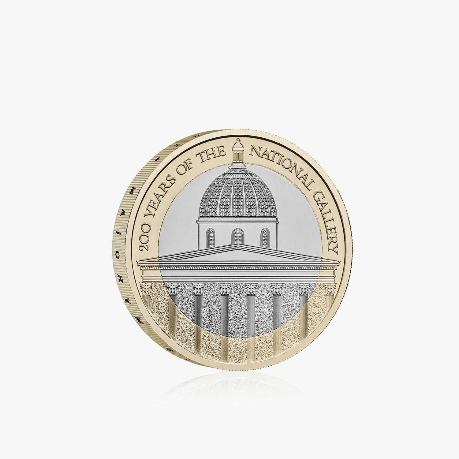 200 años de la Galería Nacional del Reino Unido Moneda brillante de 2 libras sin circular