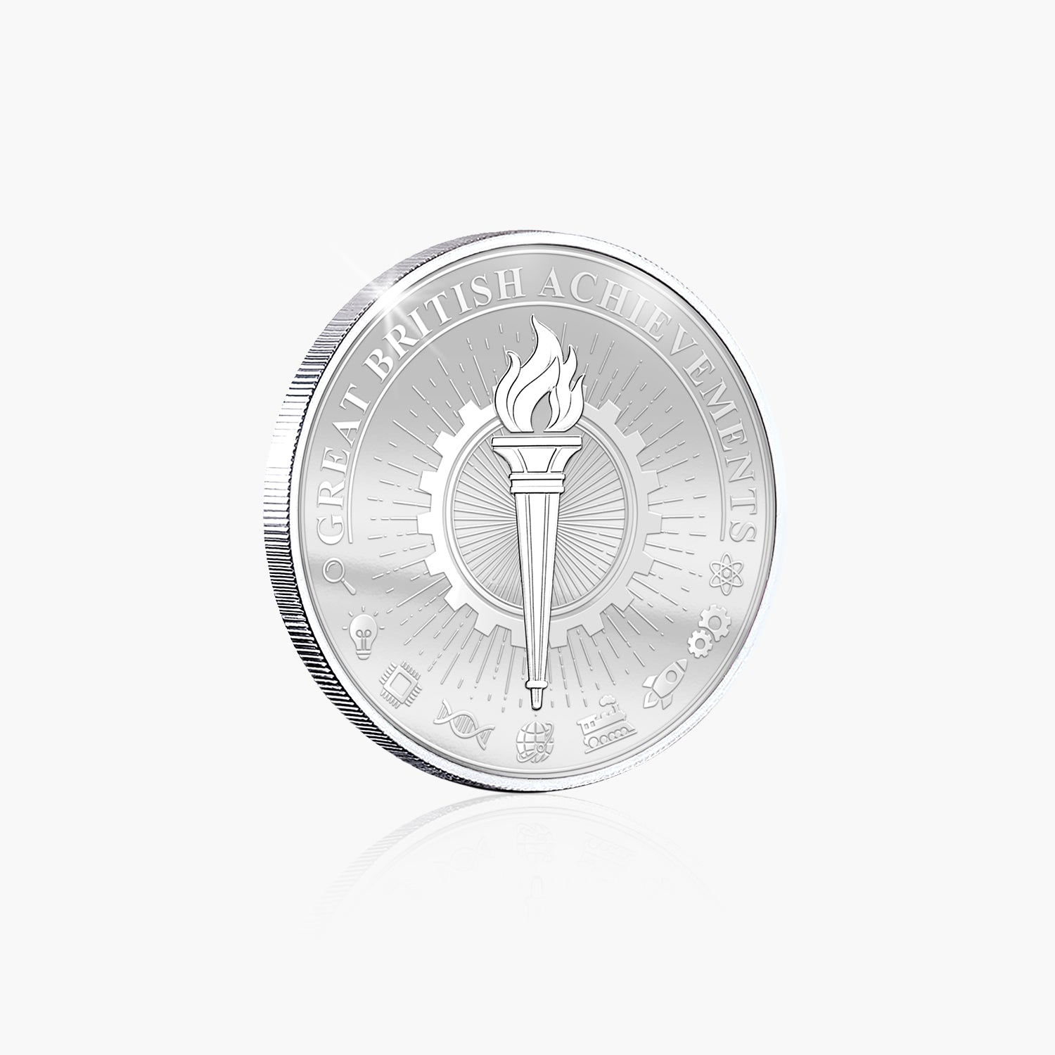 Great British Achievements First Motorway Silver Plated BU Commemorative