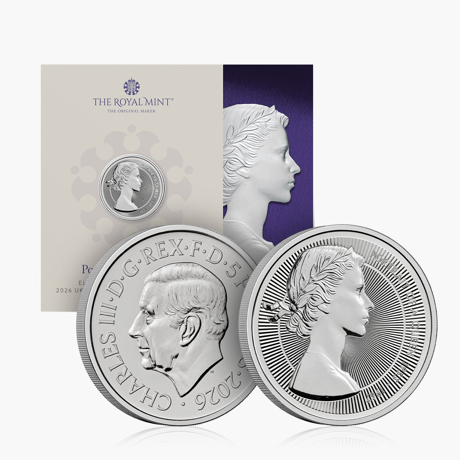 Queen Elizabeth II The First Effigy 2026 UK £5 Brilliant Uncirculated Coin