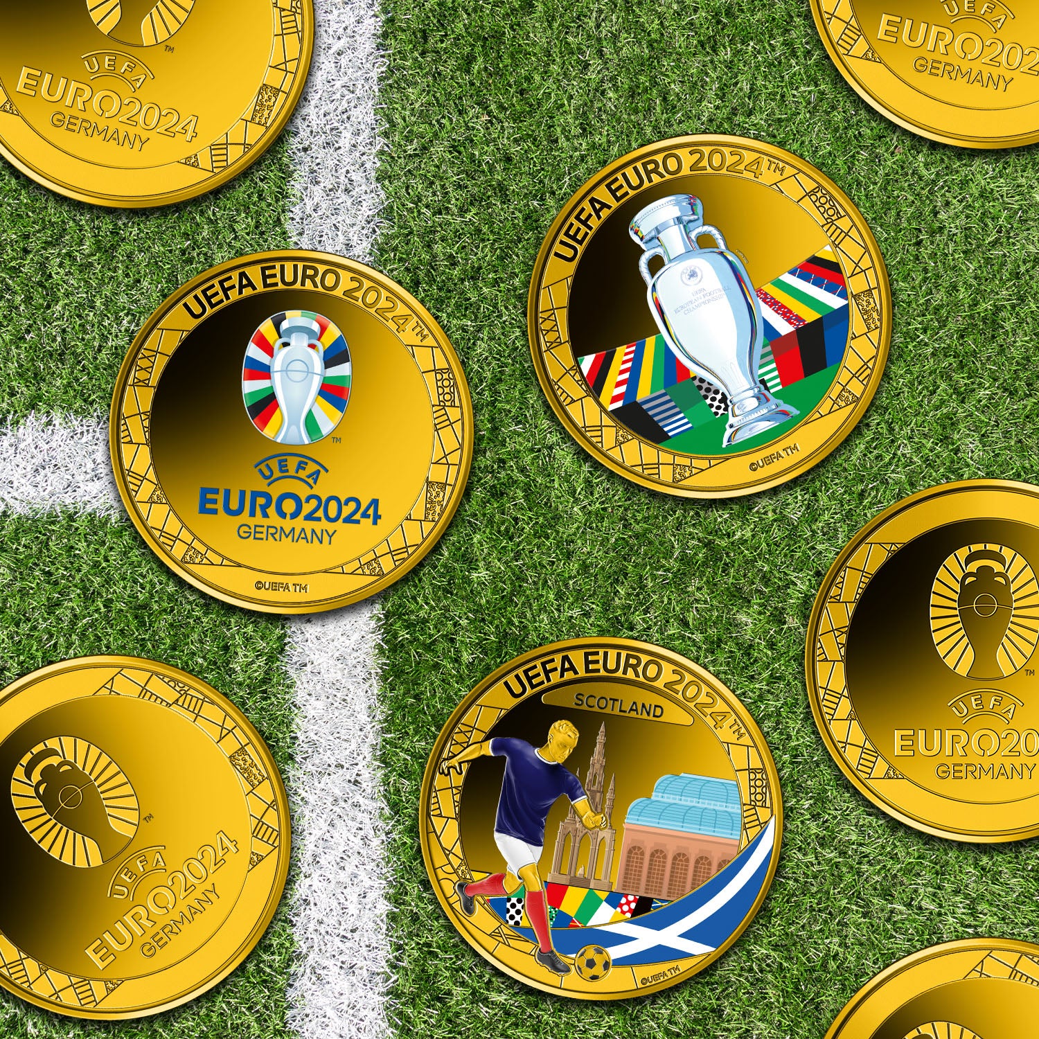 UEFA EURO 2024 Official Scotland Team Coin Box Set