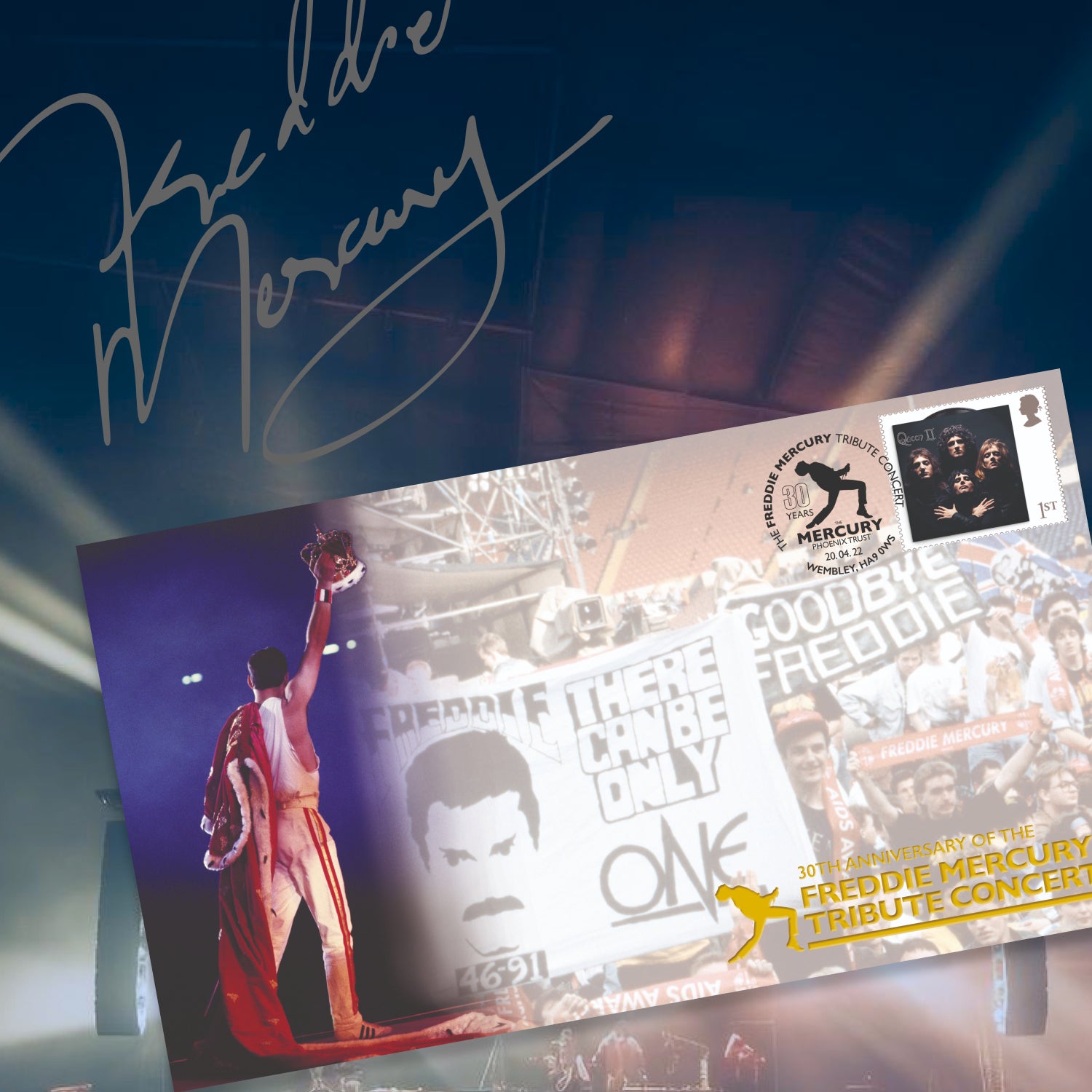 Freddie Mercury Stamp Cover - 30th Anniversary Tribute Concert Edition