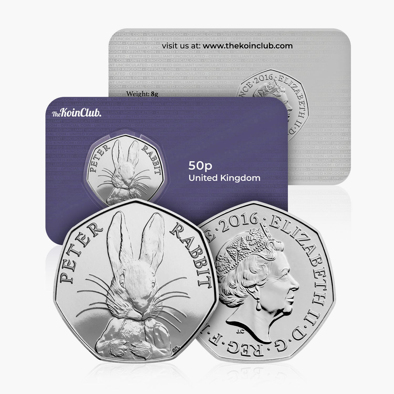 2016 Circulated Beatrix Potter series - Peter Rabbit 50p Coin