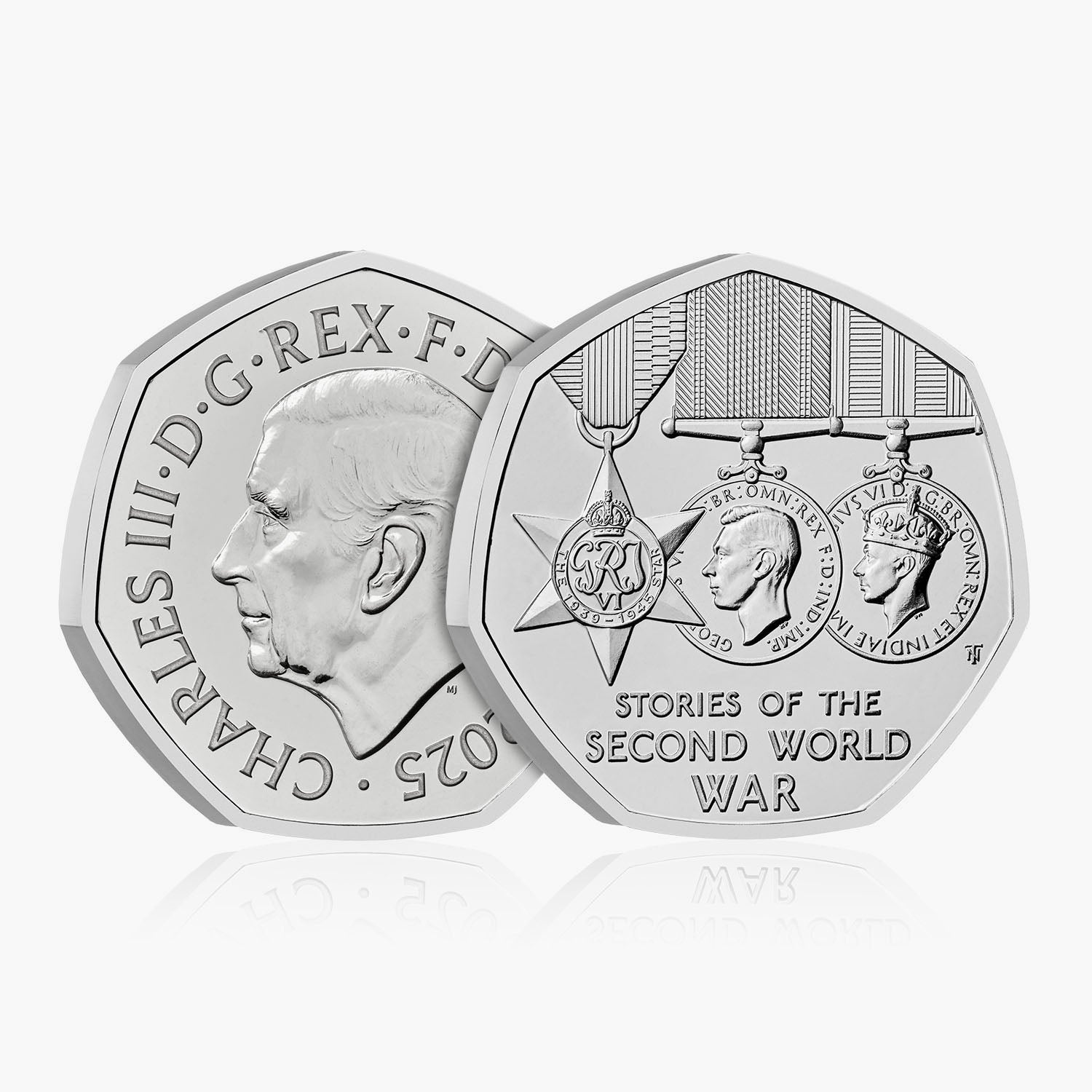 2025 Stories of WWII UK 50p BU Coin