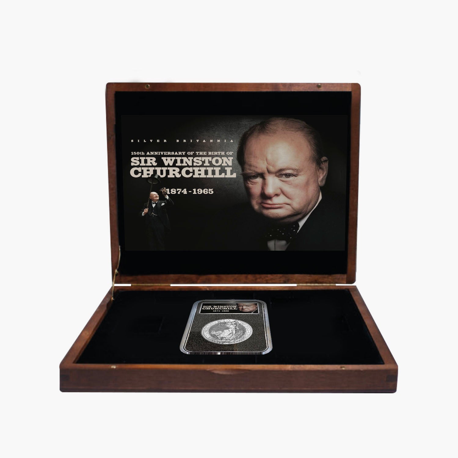 Sir Winston Churchill 150th Anniversary Silver Britannia Edition