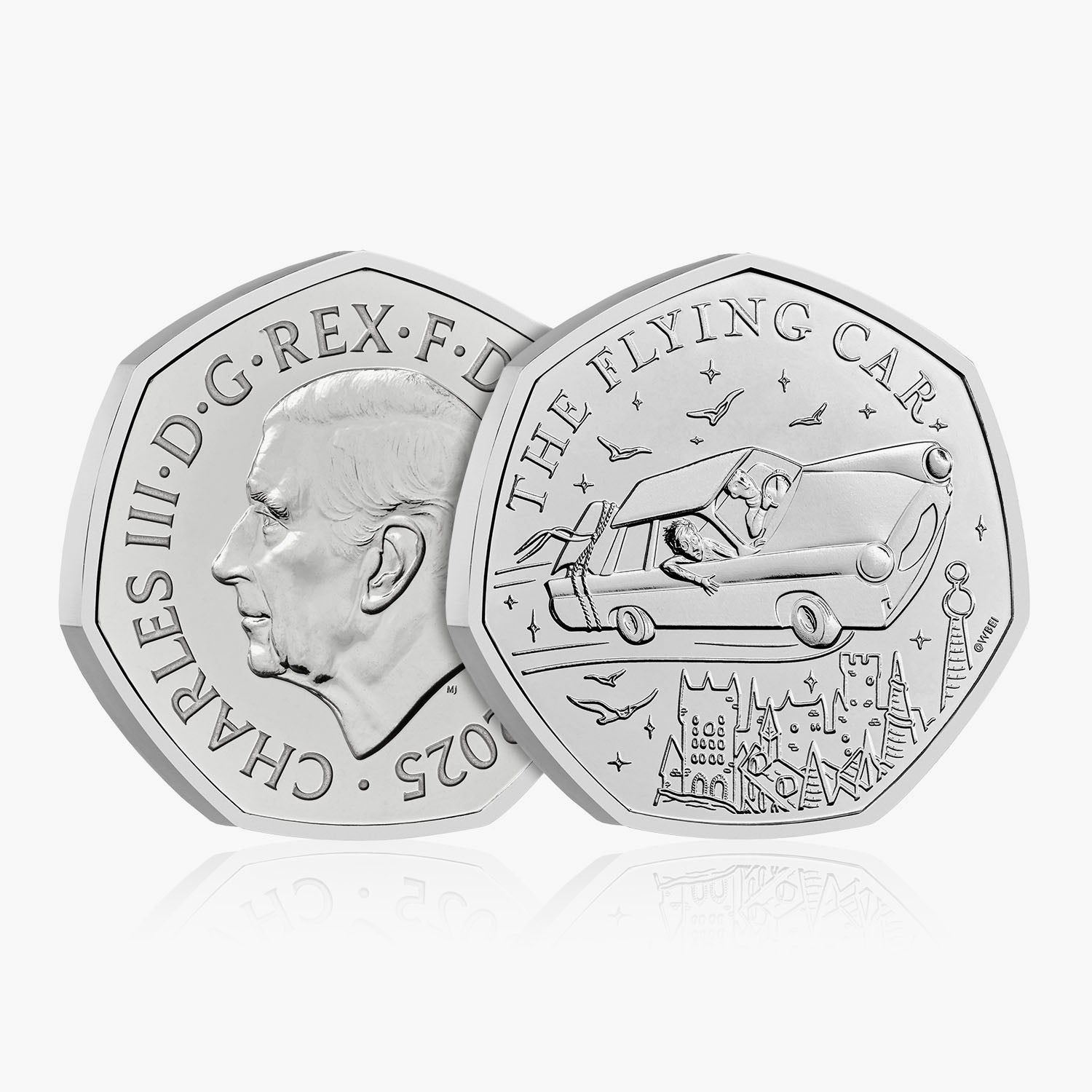 2025 Harry Potter - The Flying Car UK 50p Coin