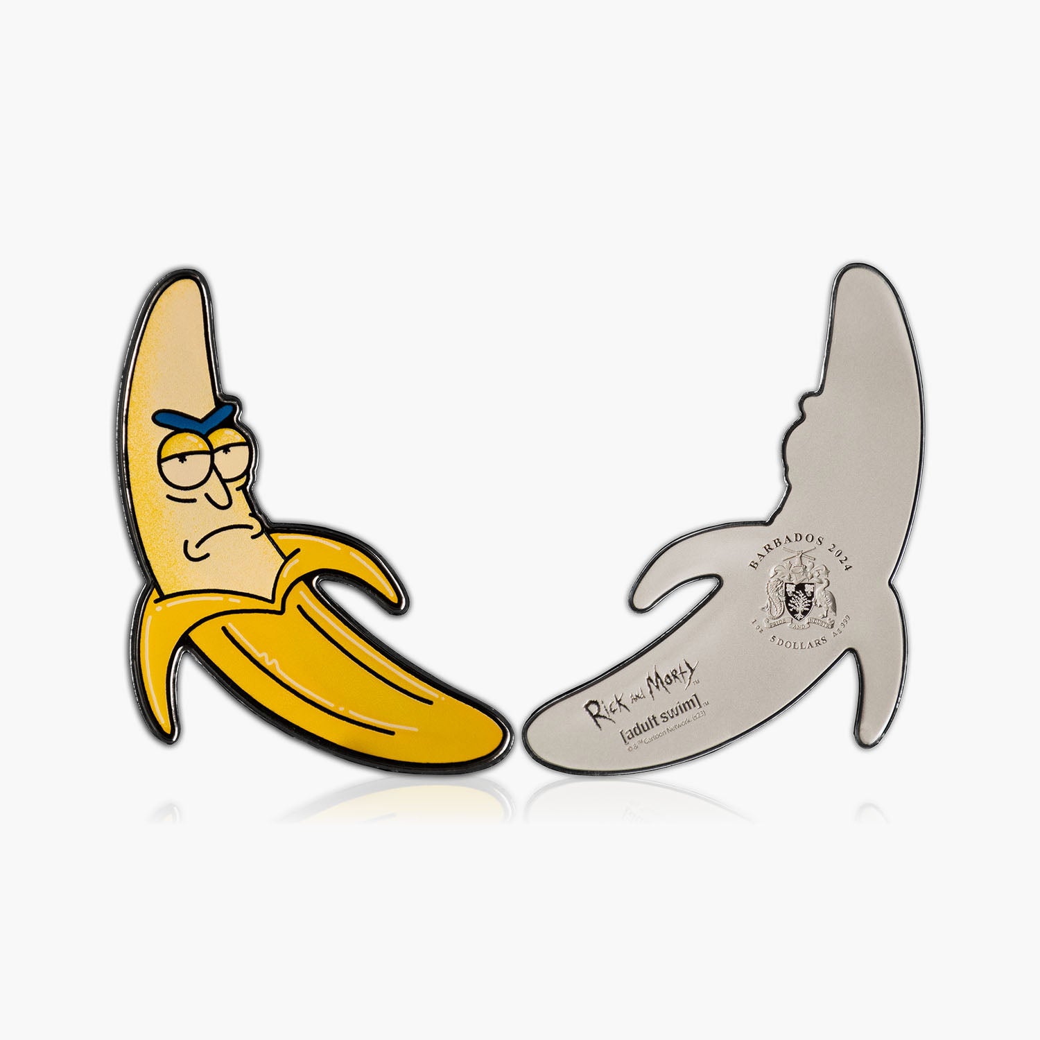 Rick and Morty - Banana Rick Solid Silver 1oz coin