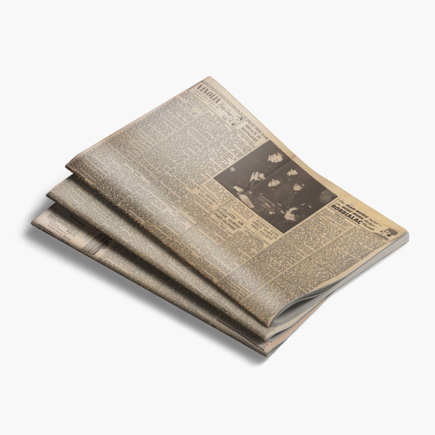 Extra, Extra! WWII Seven Newspaper Collector Set