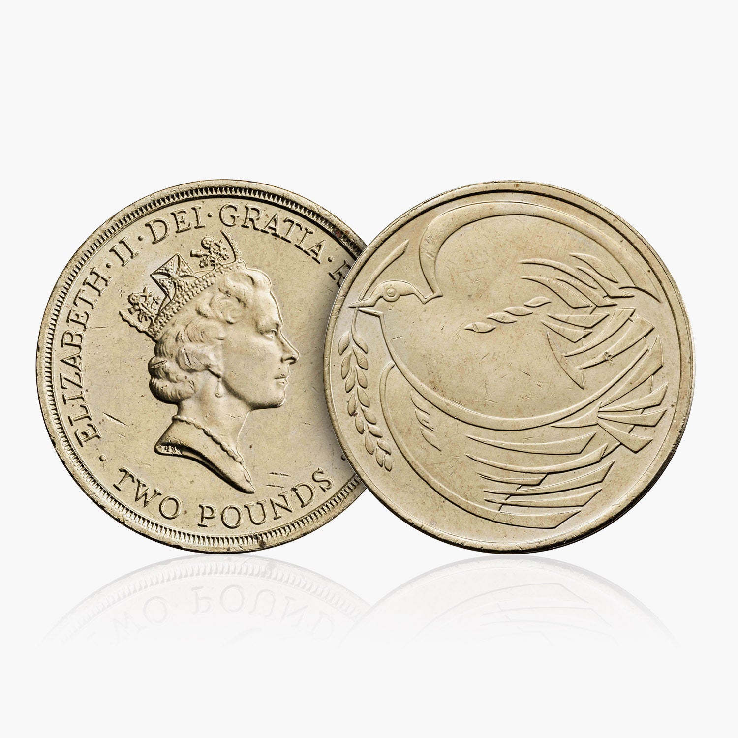 1995 Elizabeth II 'The 50th Anniversary of the End of the Second World War' Circulated £2 Coin