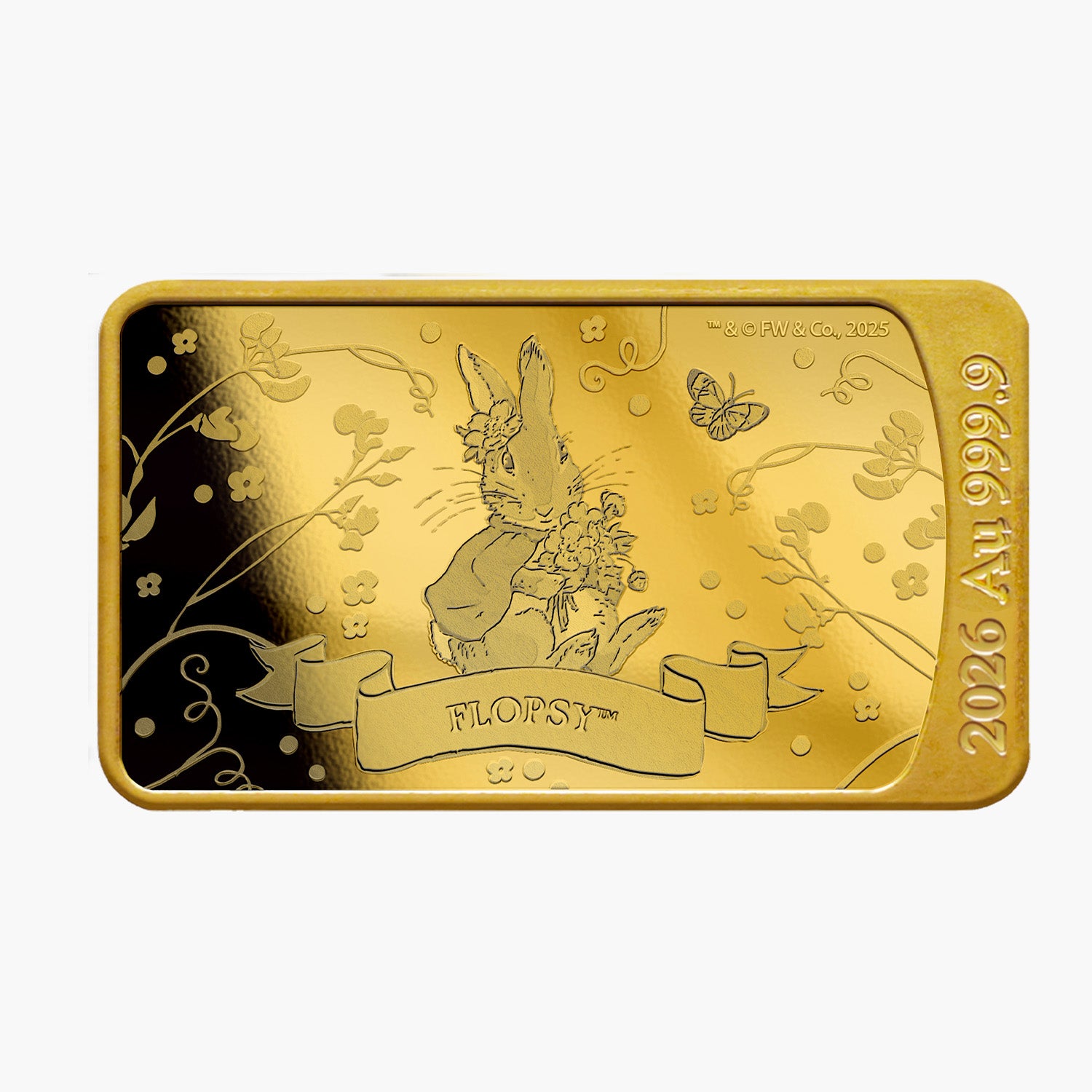 The World of Peter Rabbit Flopsy 999.9 Solid Gold Coin Bar 2026