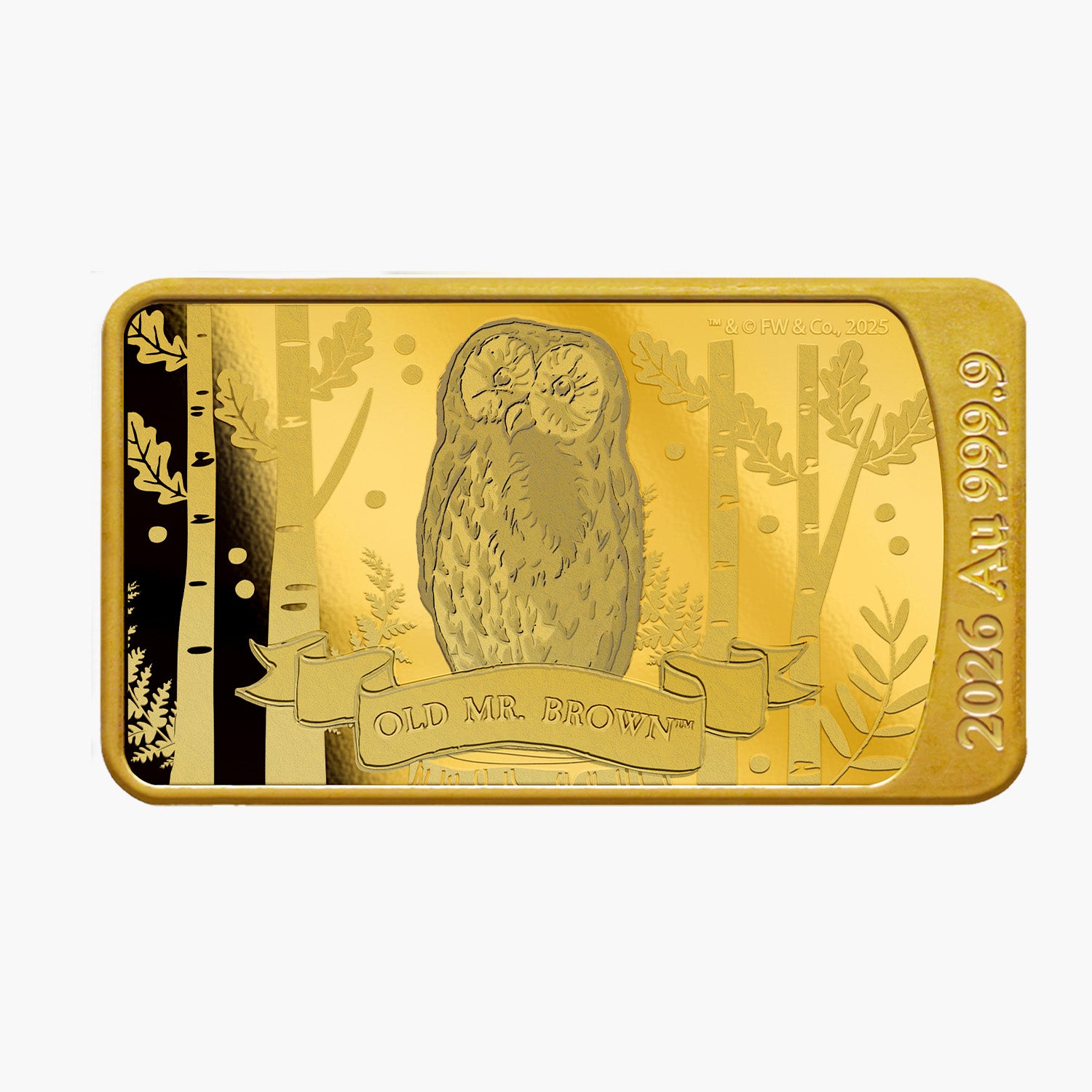 The World of Peter Rabbit Old Mr Brown 999.9 Solid Gold Coin Bar 2026