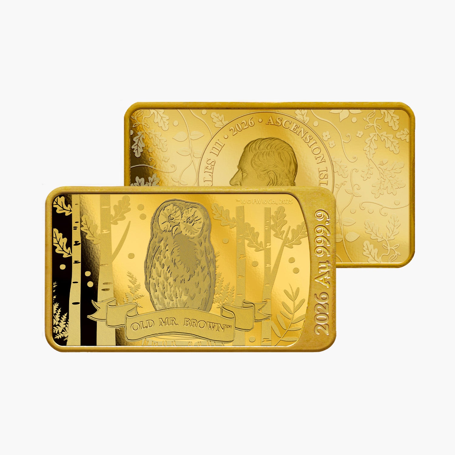 The World of Peter Rabbit Old Mr Brown 999.9 Solid Gold Coin Bar 2026