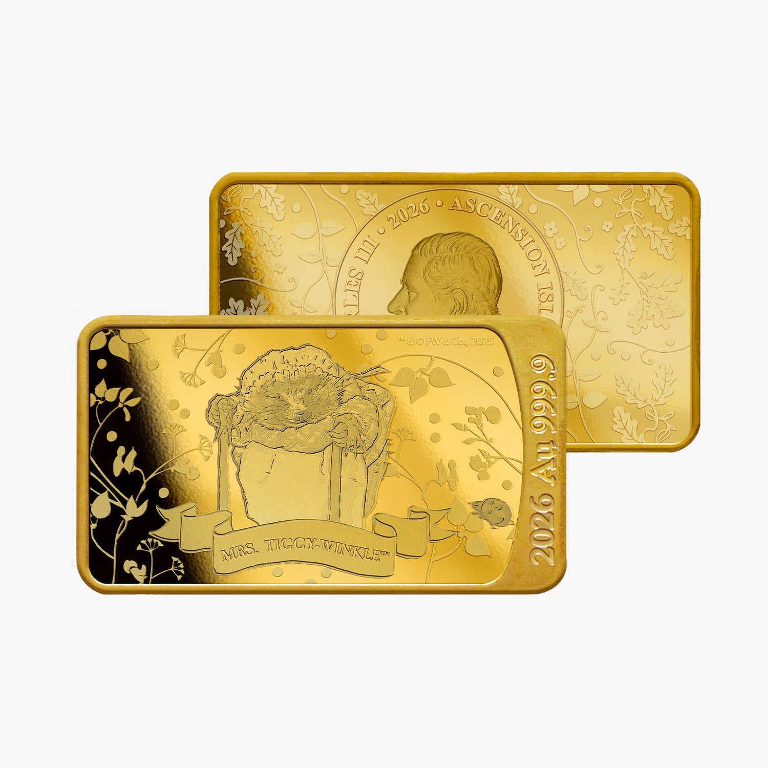 The World of Peter Rabbit Tiggy-Winkle 999.9 Solid Gold Coin Bar 2026