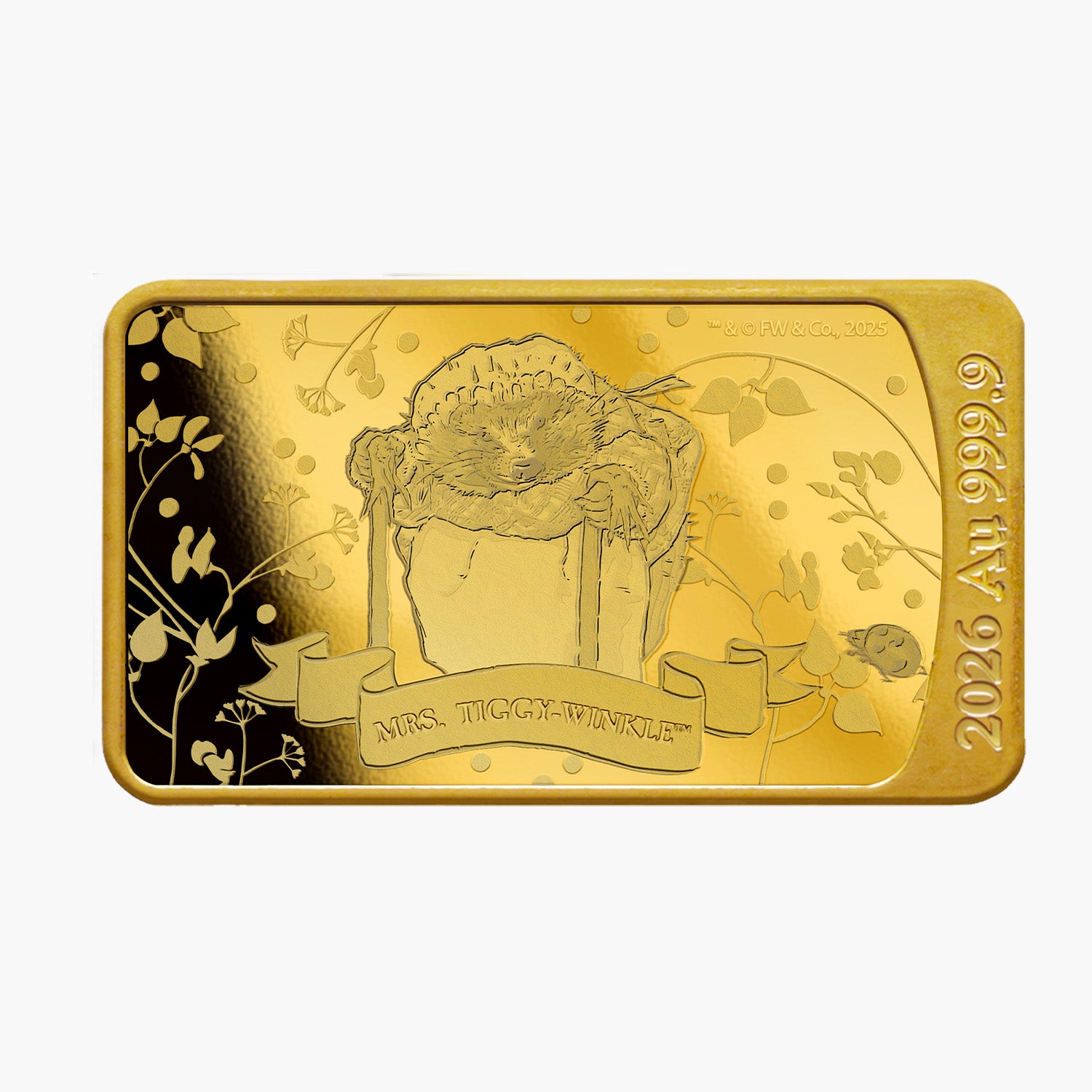 The World of Peter Rabbit Tiggy-Winkle 999.9 Solid Gold Coin Bar 2026