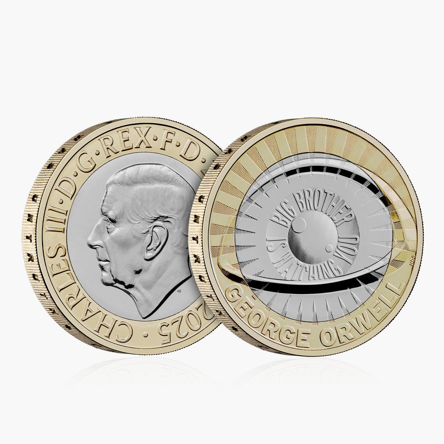 George Orwell 2025 UK £2 Brilliant Uncirculated Coin