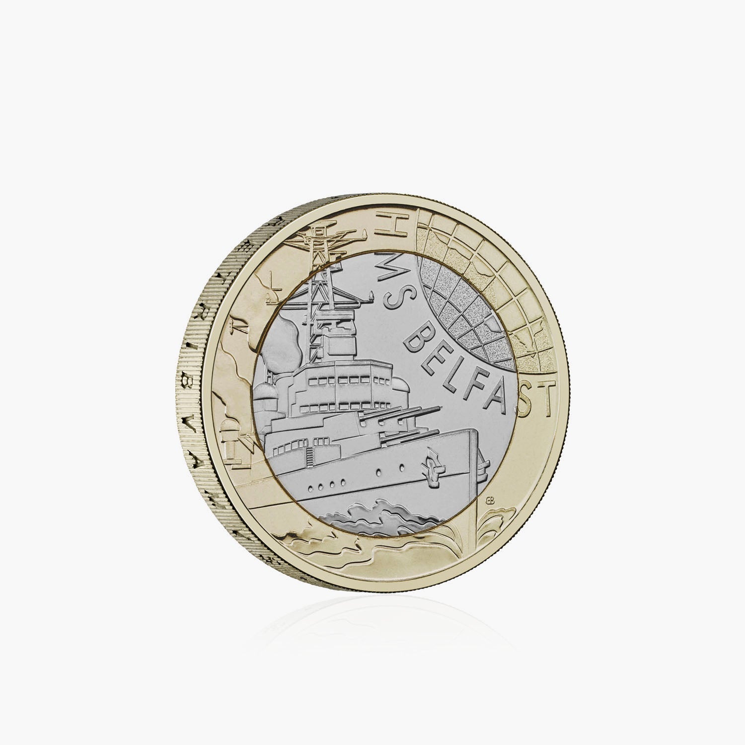 HMS Belfast 2025 UK £2 Brilliant Uncirculated Coin