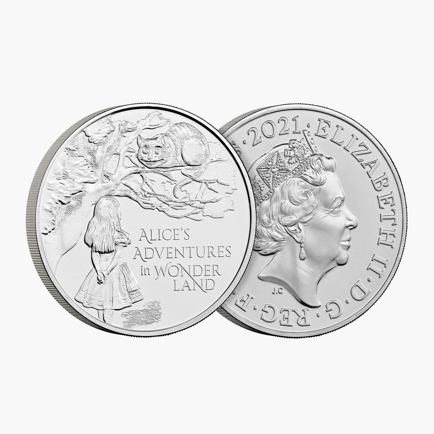 2021 Alice's Adventures in Wonderland £5 UK Coin