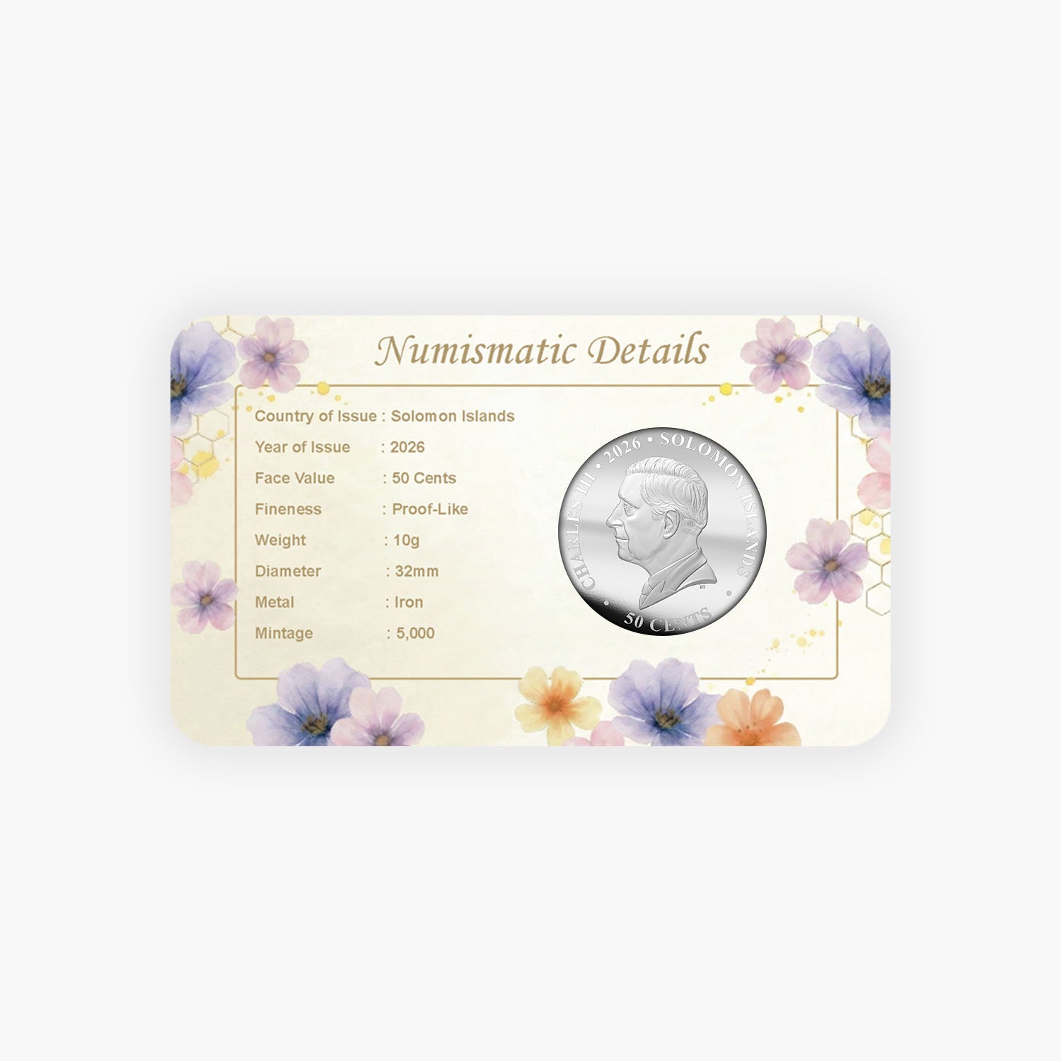 Honey Bee 2026 Silver-Plated BU Coin