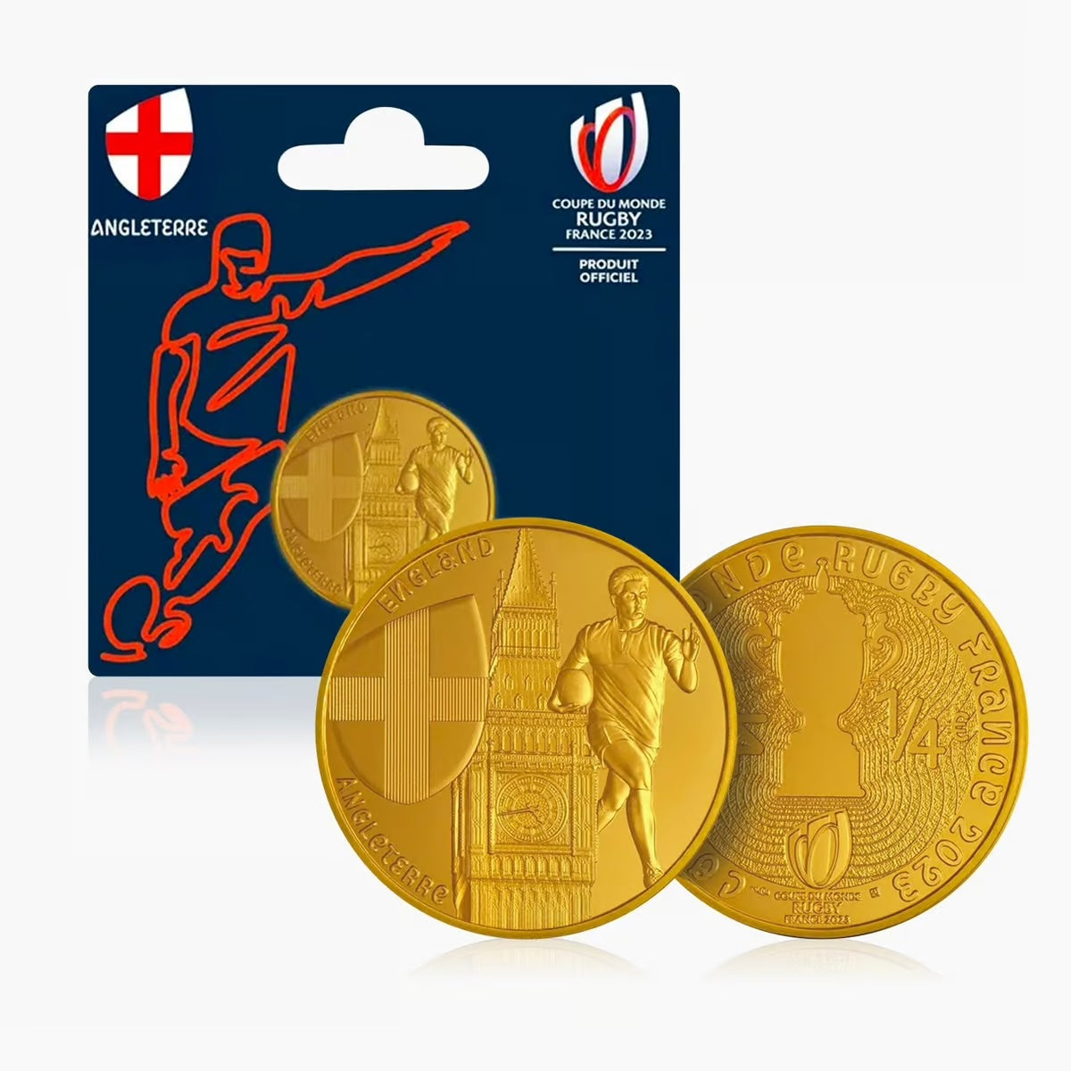 Official 2023 Rugby World Cup England Team Coins