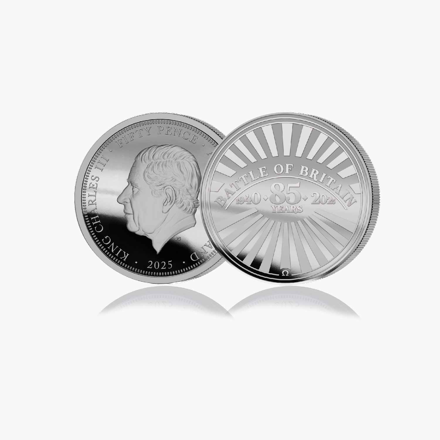 2025 Battle of Britain 85th Anniversary .999 Silver Plated Coin