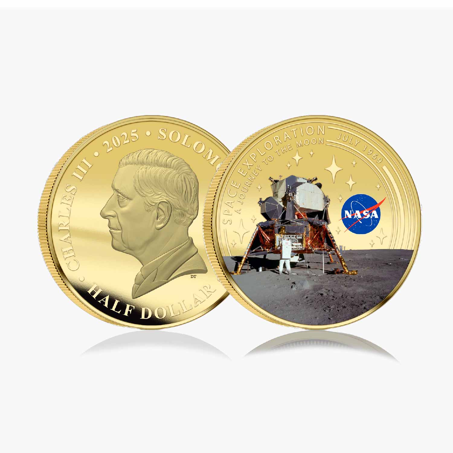 NASA Space Exploration: A Journey to the Moon 2025 Limited Edition Gold Plated Box Set