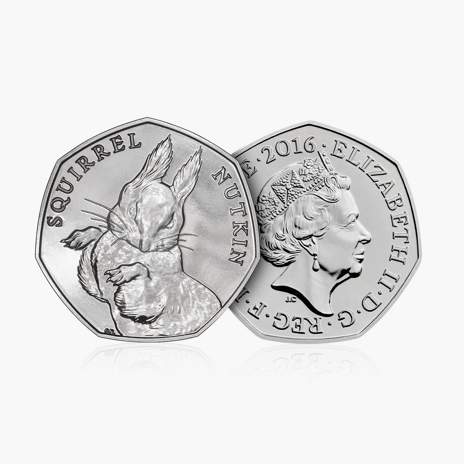2016 Circulated Beatrix Potter Squirrel Nutkin 50p Coin