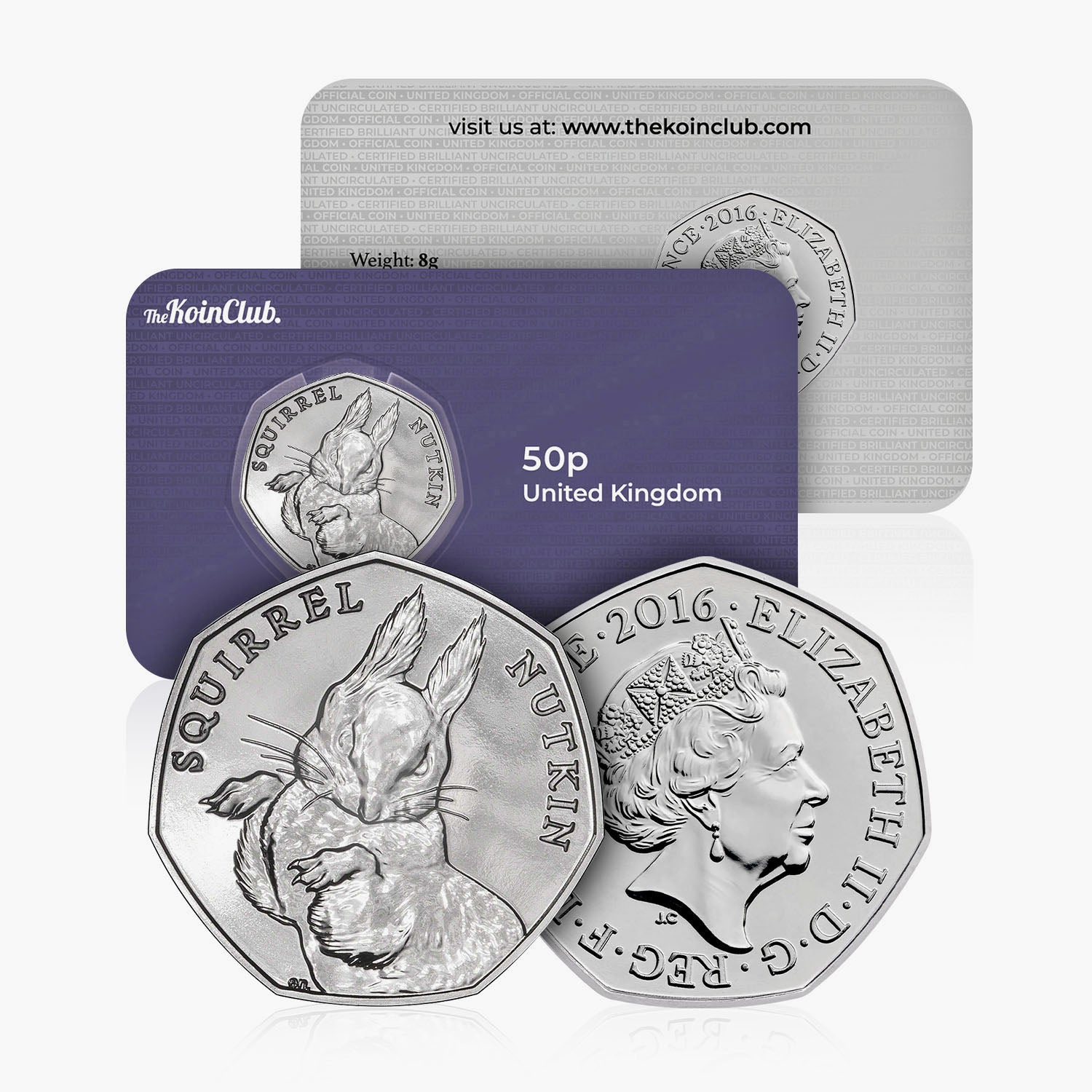 2016 Circulated Beatrix Potter Squirrel Nutkin 50p Coin