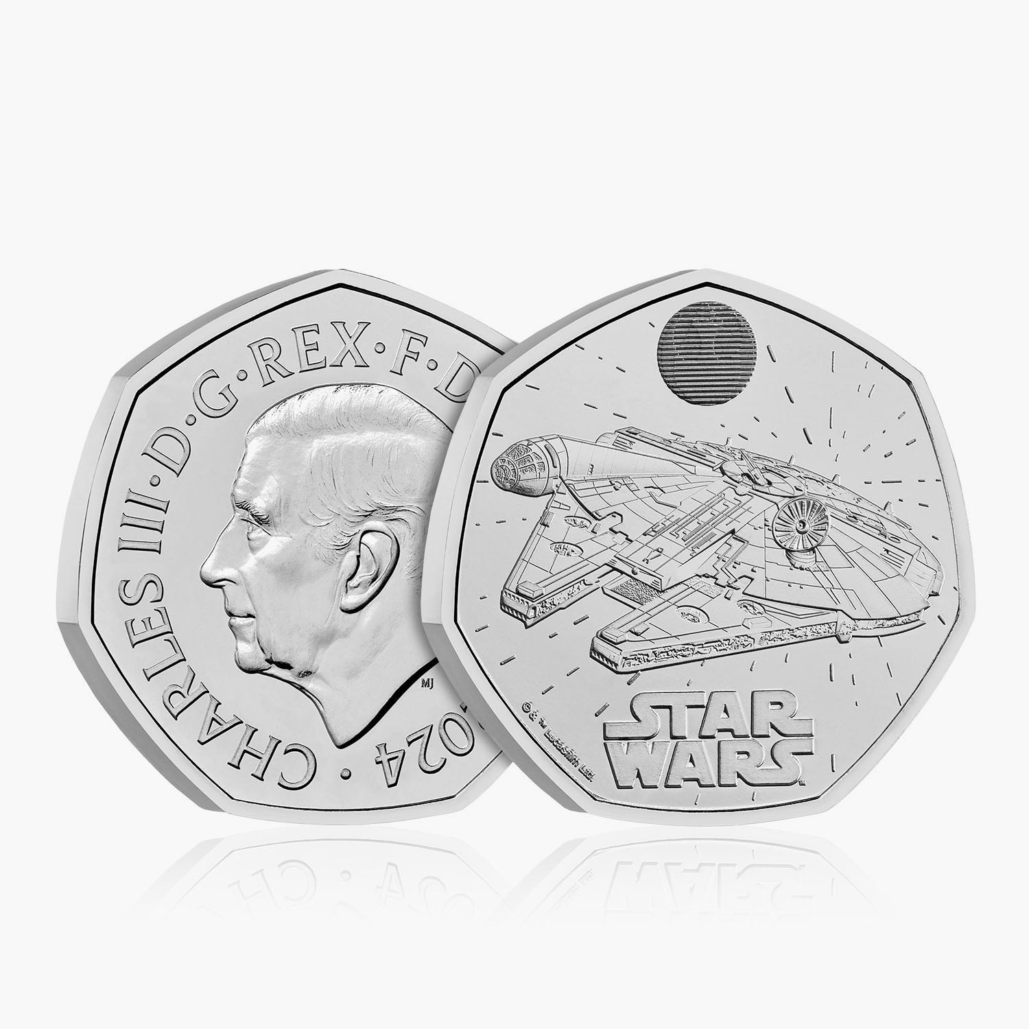 Star Wars 2024 50p UK Coin - Millennium Falcon