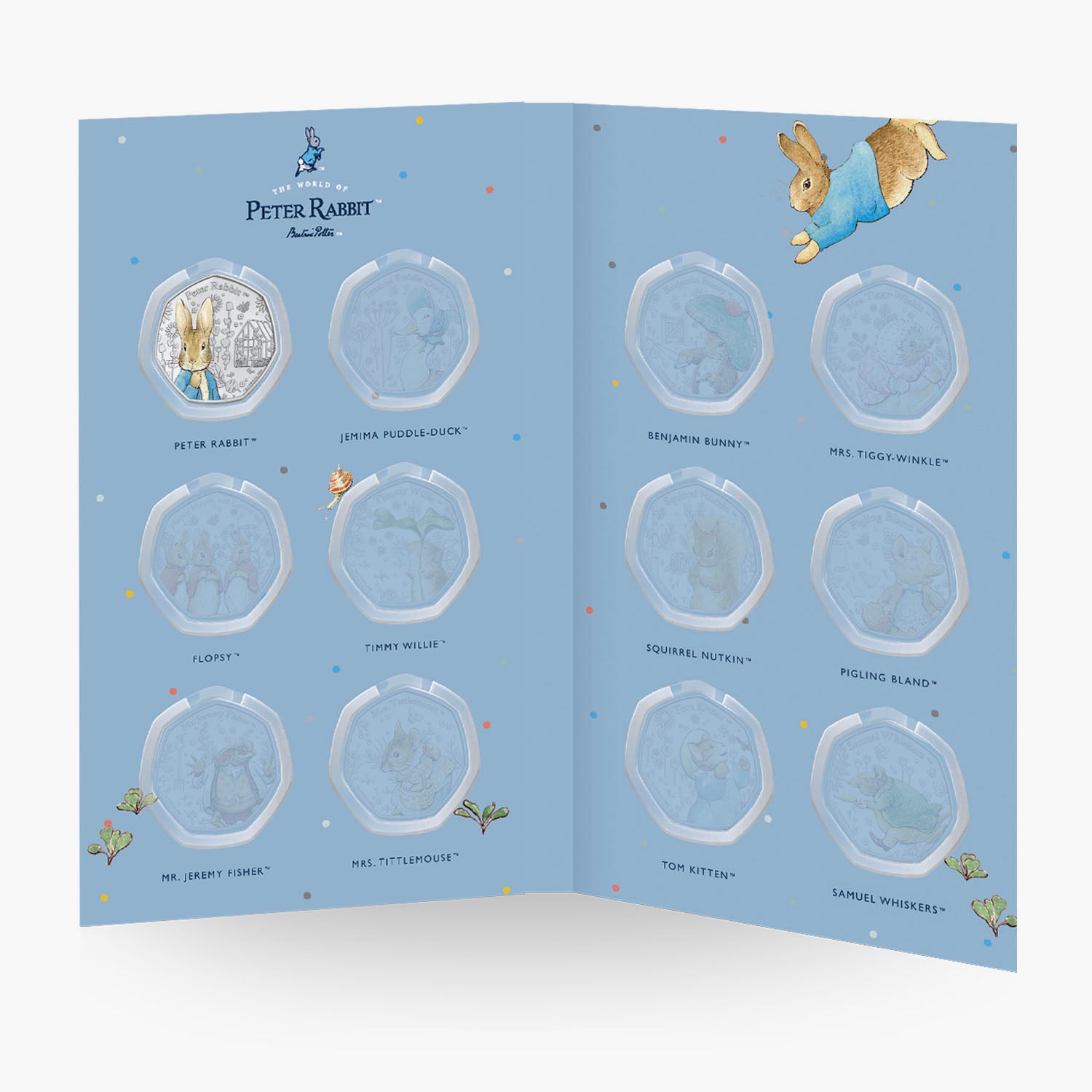 Colección de monedas El mundo de Peter Rabbit 2024