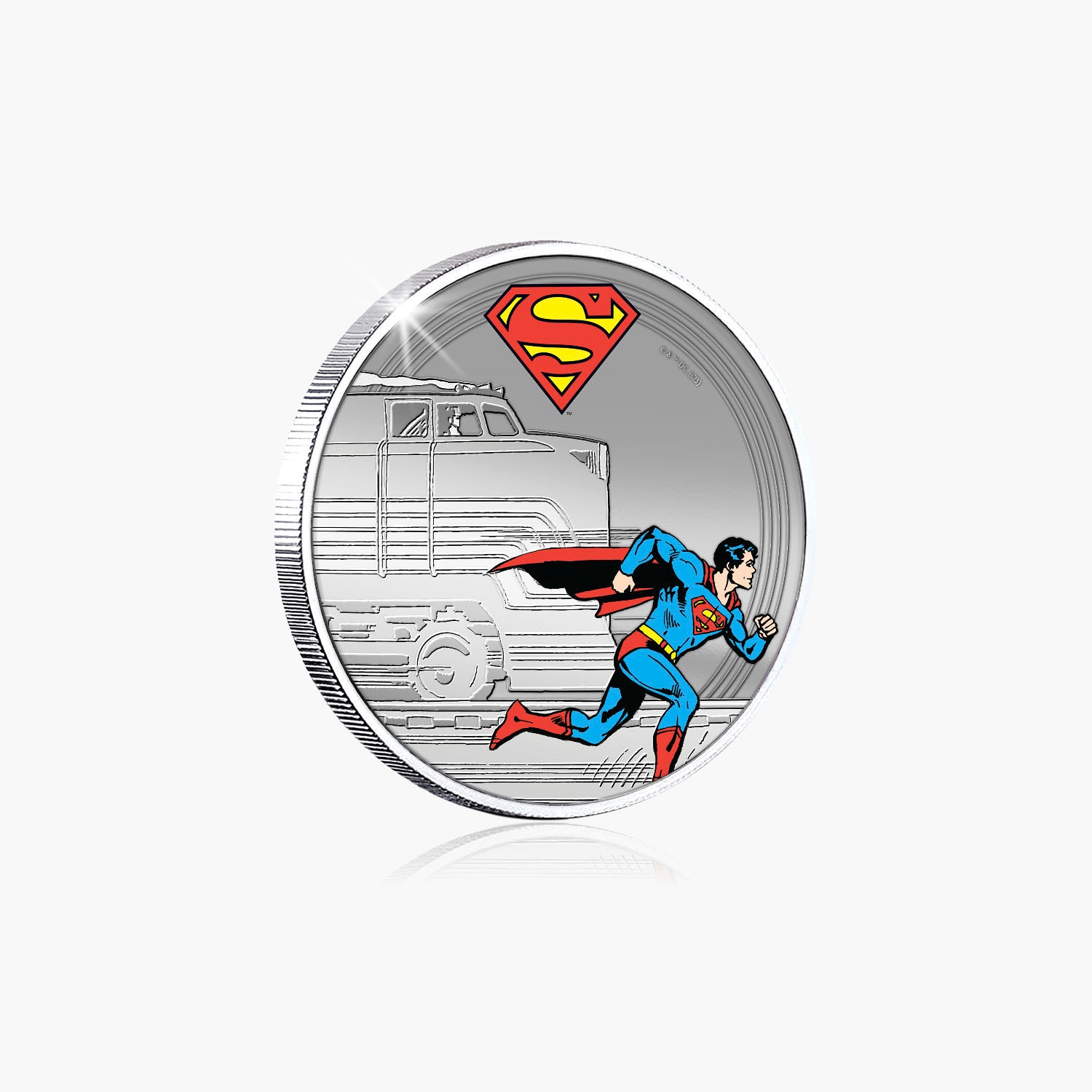 DC Comics Superman - Superman Chasing a Train