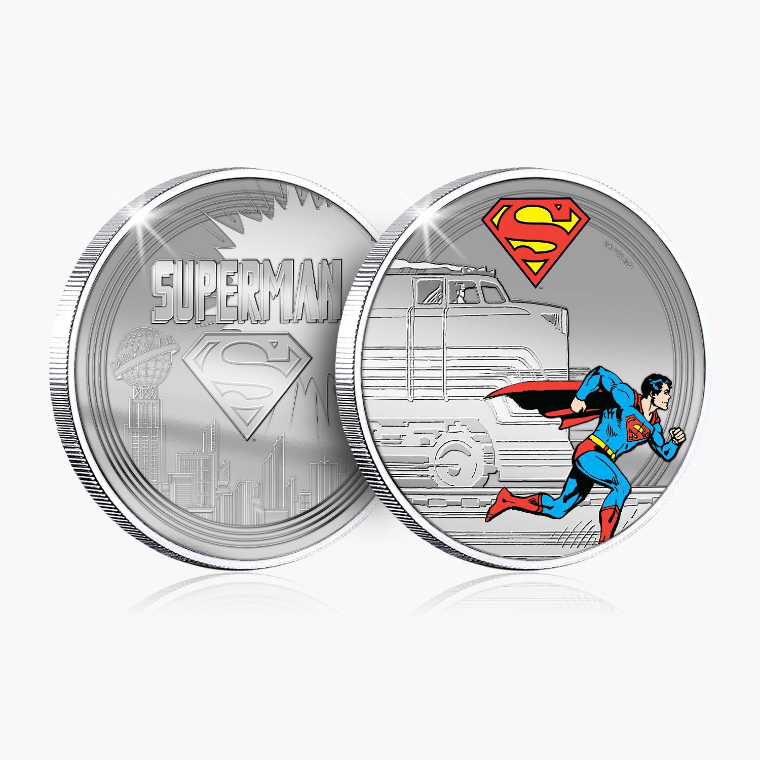 DC Comics Superman - Superman Chasing a Train