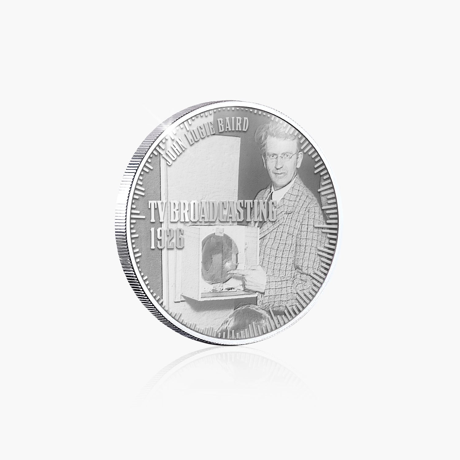 Great British Achievements TV Broadcasting Silver Plated BU Commemorative