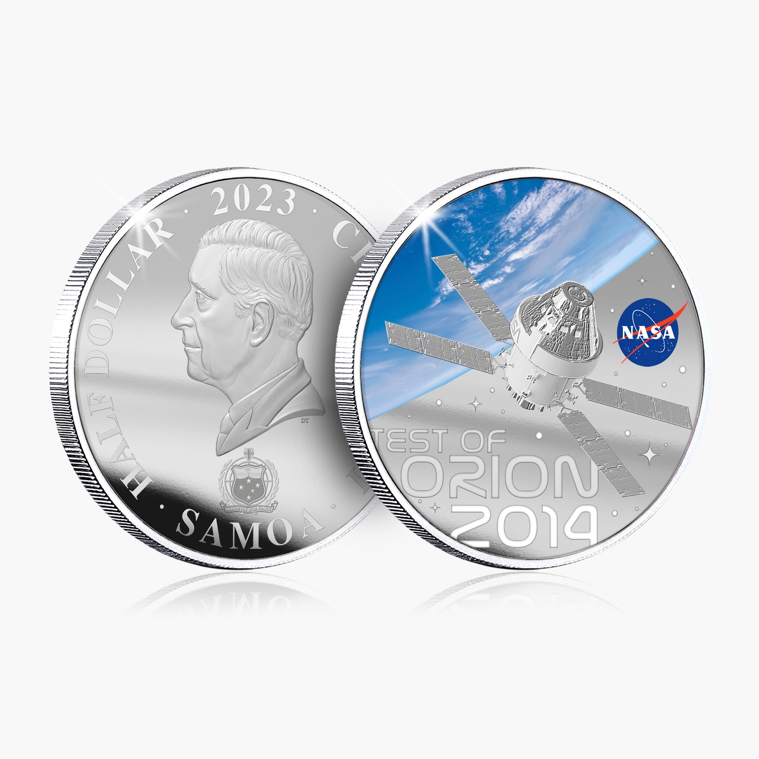 The Official History of NASA 2023 Test of Orion 50mm Coin