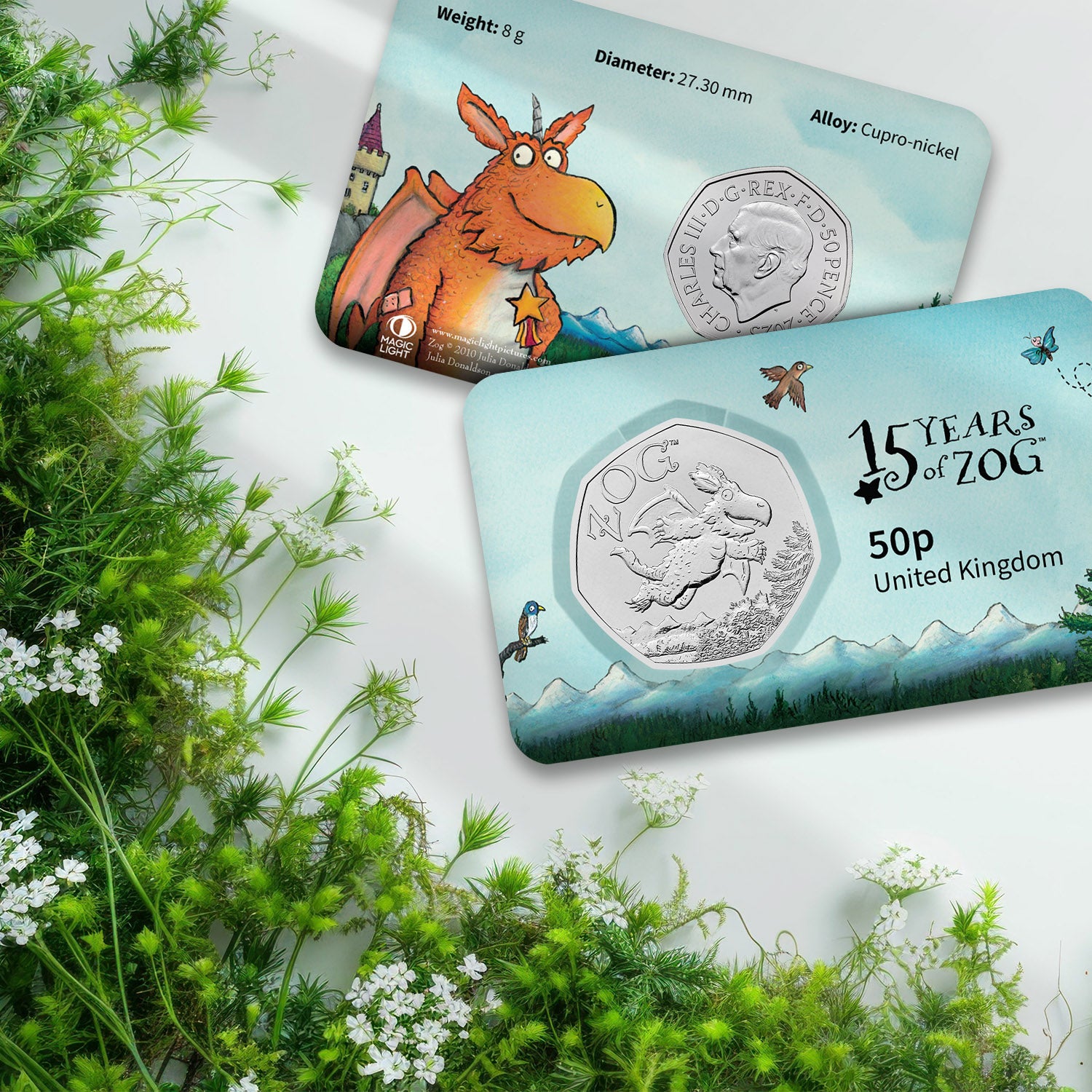 15 Years of Zog 2025 UK 50p BU Coin