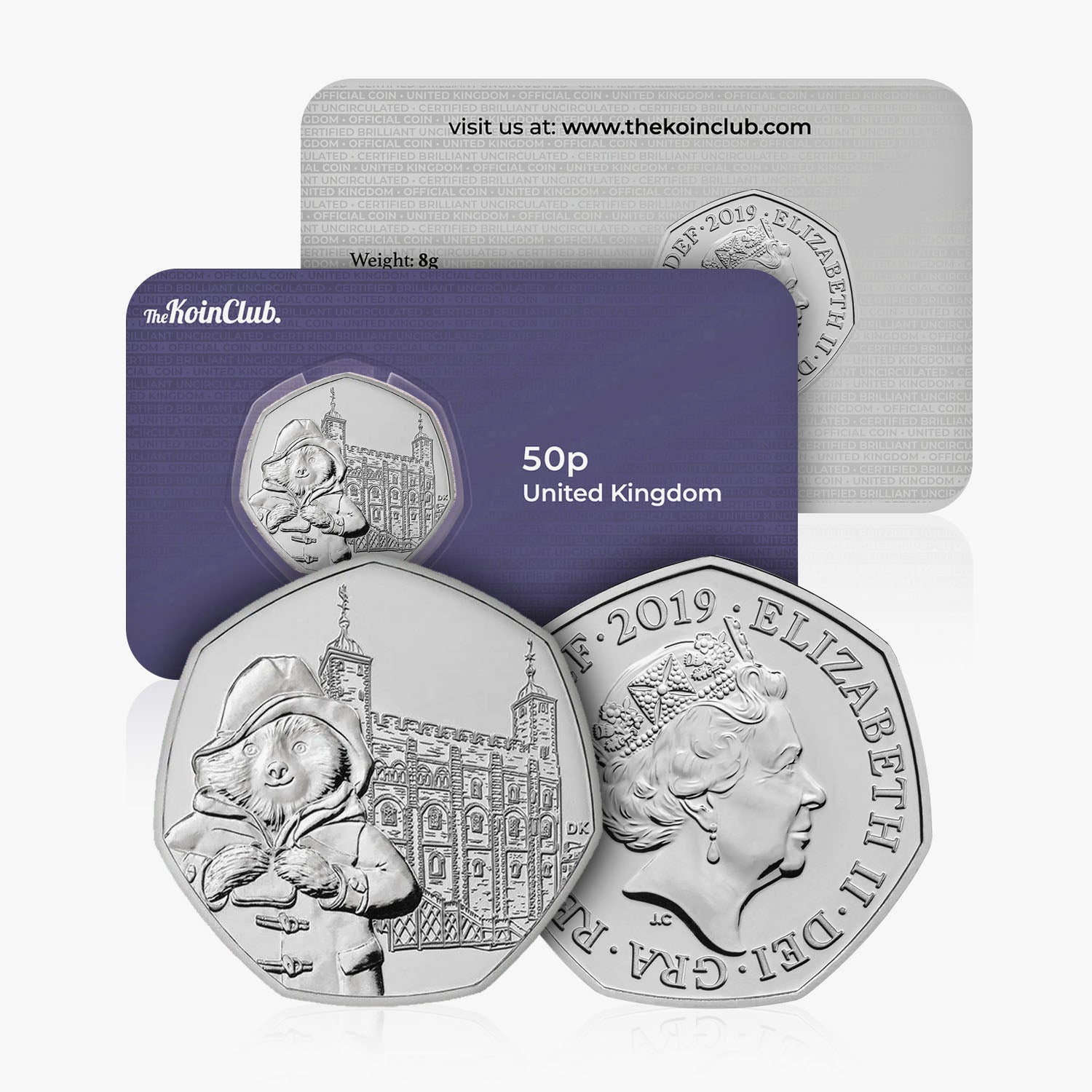 2019 Circulated Paddington Bear series - Paddington at the Tower 50p coin