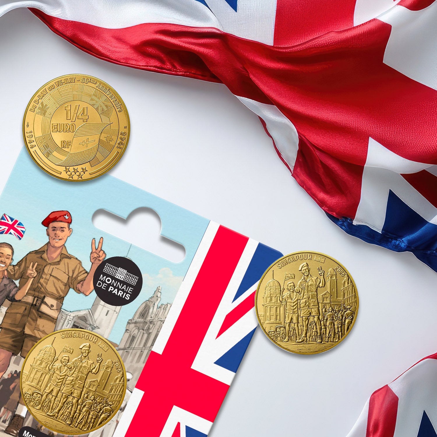 Monnaie de Paris - United Kingdom VE Day 80th Anniversary 1/4€ Coin