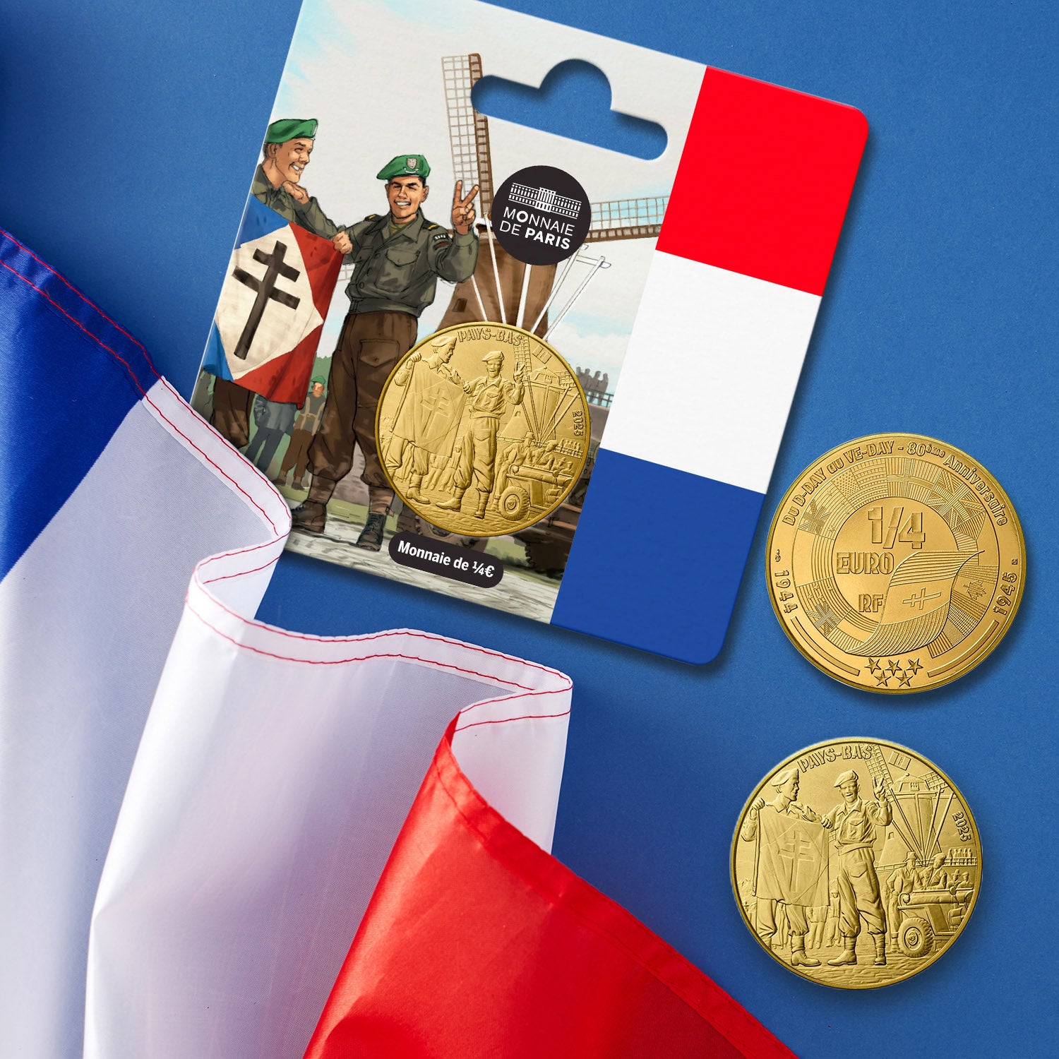 Monnaie de Paris - France VE Day 80th Anniversary 1/4€ Coin
