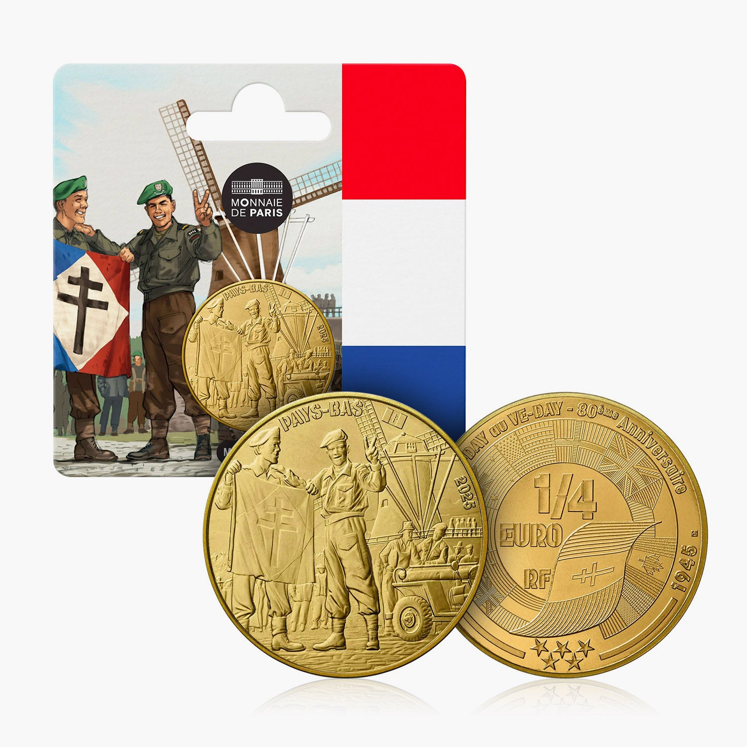 Monnaie de Paris - France VE Day 80th Anniversary 1/4€ Coin