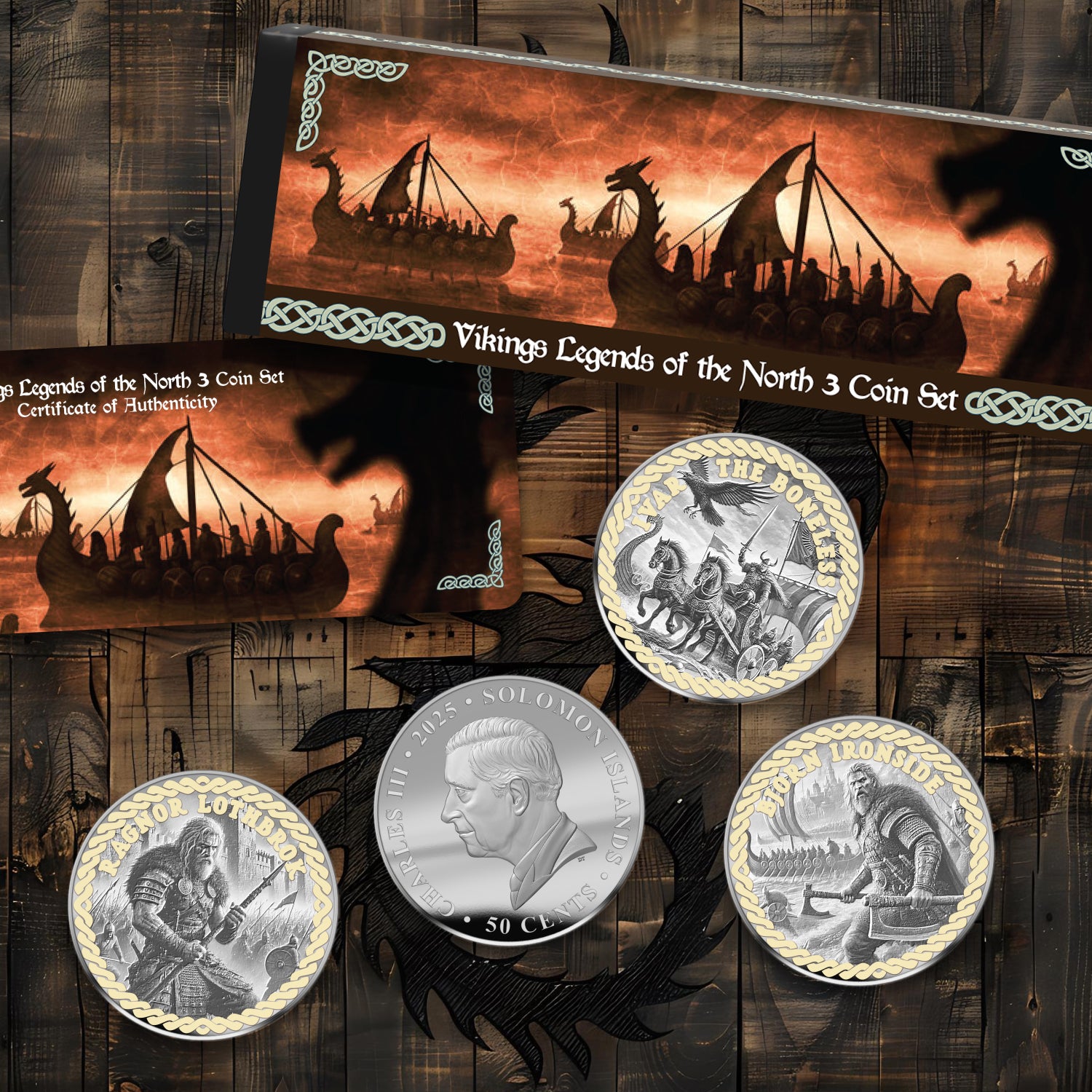 Viking Legends of the North 2025 Limited Edition Dual Plated Box Set
