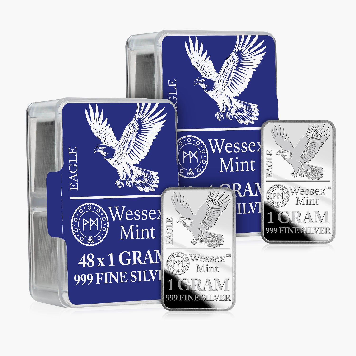 Silver Savers - Eagle 96 Solid Silver Bars Box Set