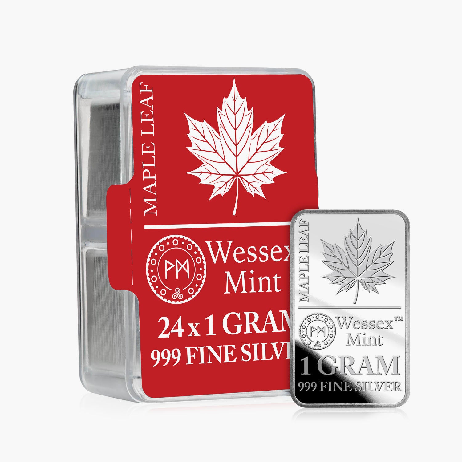 Silver Savers - Maple Leaf 24 Solid Silver Bars Box Set