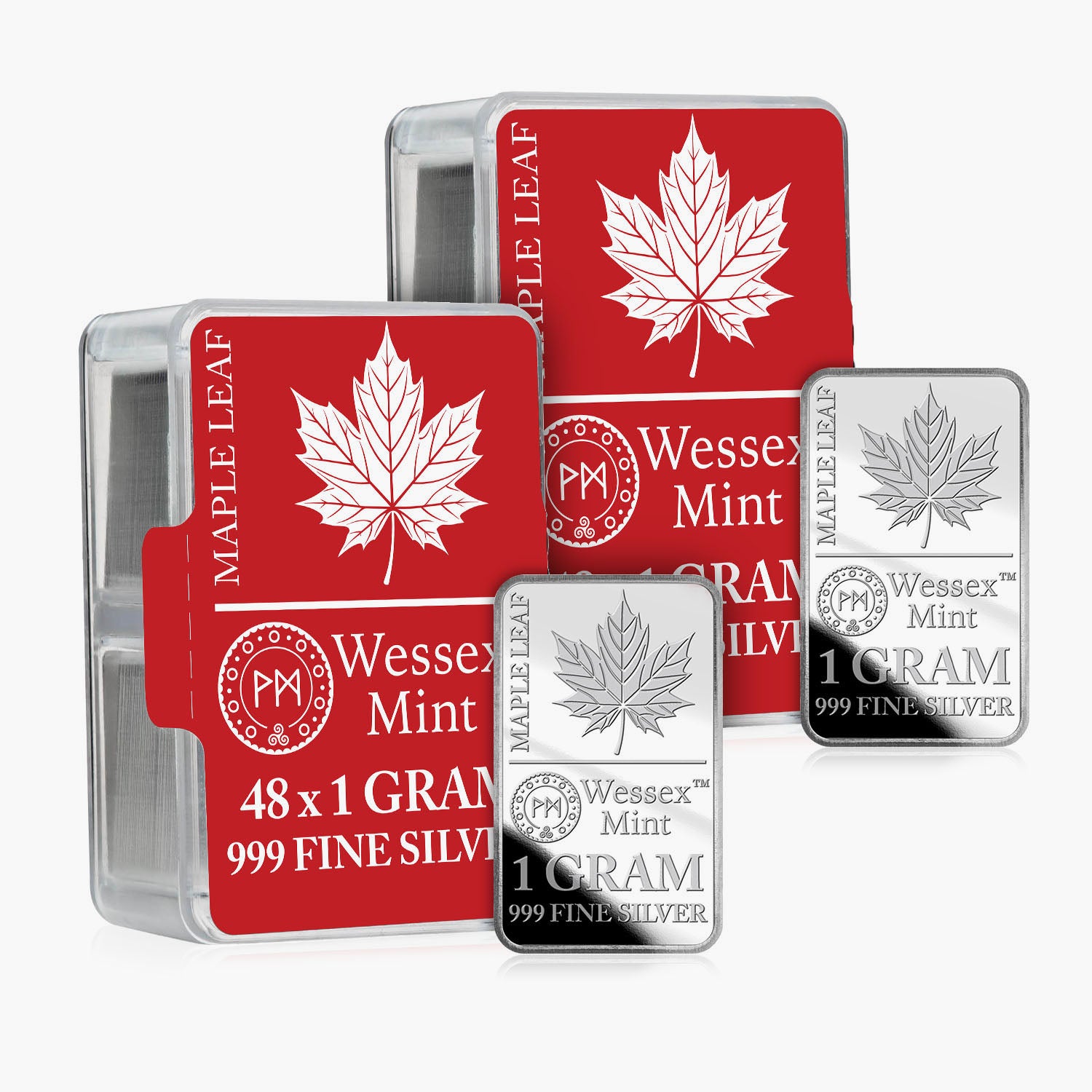 Silver Savers - Maple Leaf 96 Solid Silver Bars Box Set