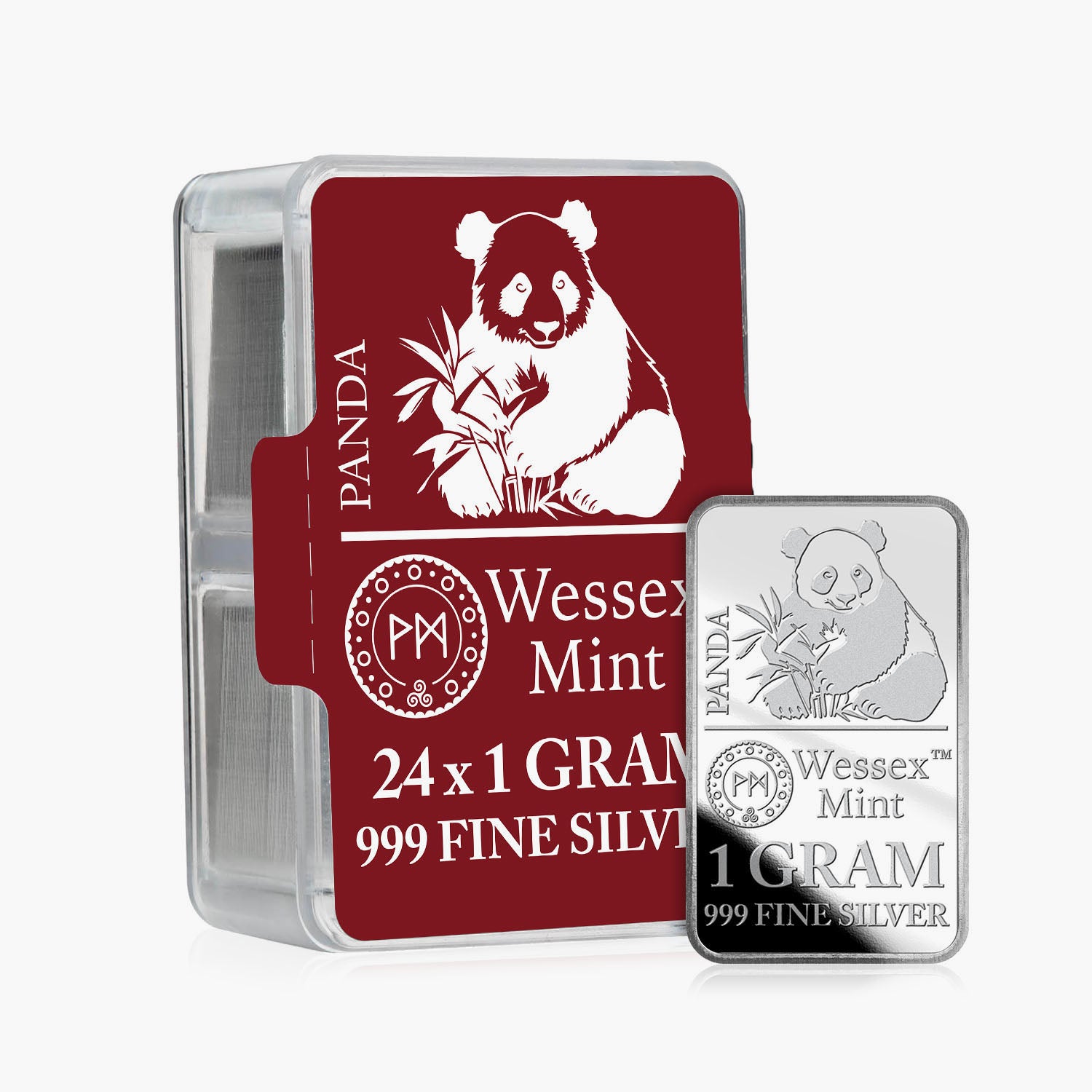 Silver Savers - Panda 24 Solid Silver Bars Box Set