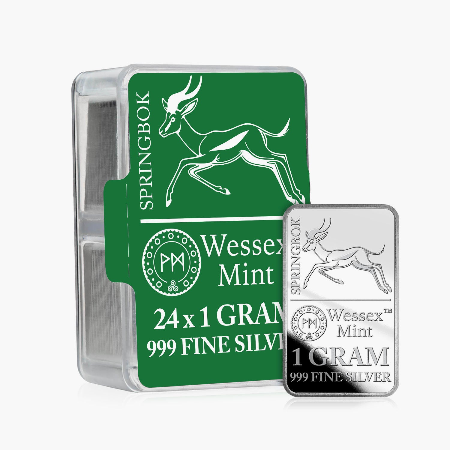 Silver Savers - Springbok 24 Solid Silver Bars Box Set