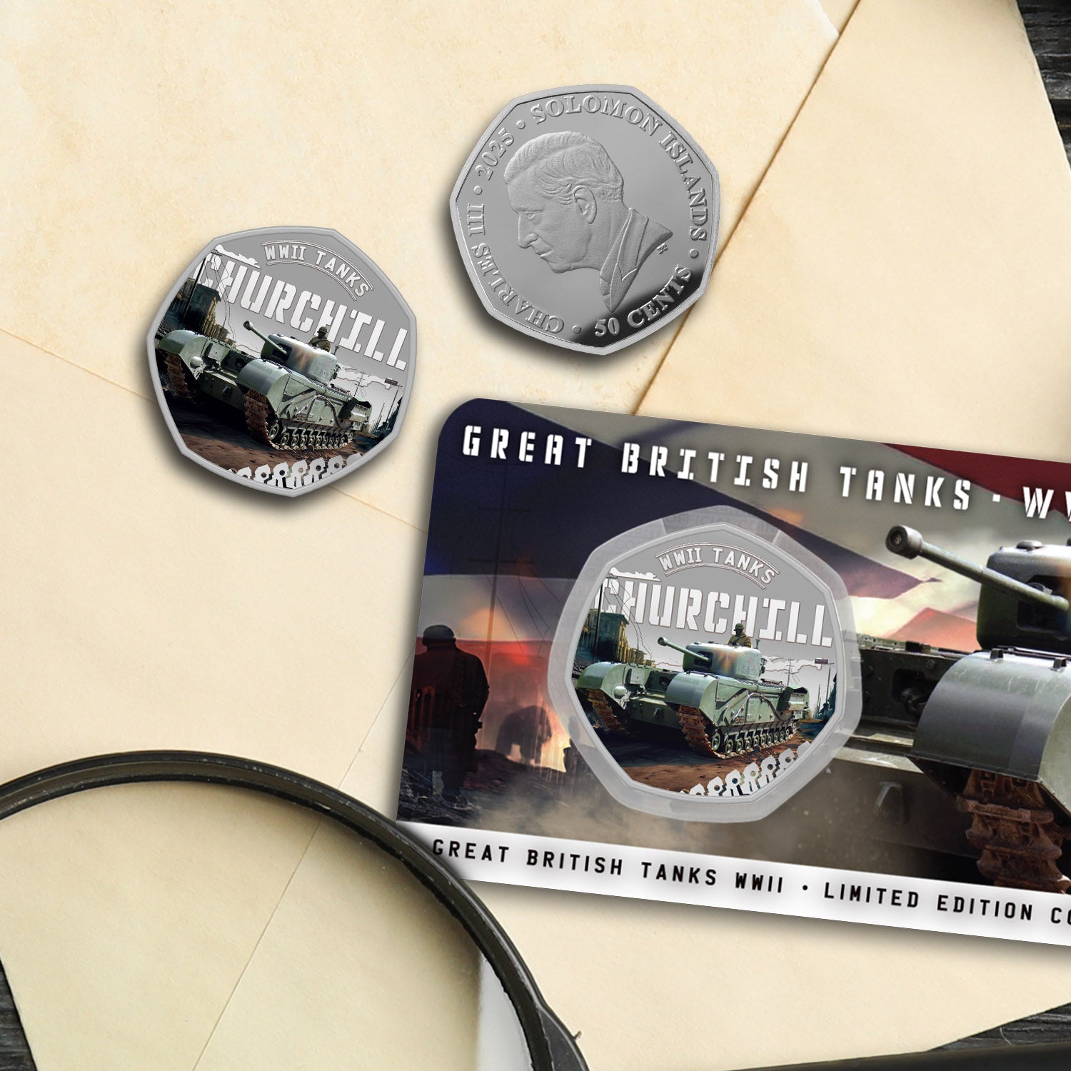 Tanks of World War II Silver Plated 2025 BU Coin