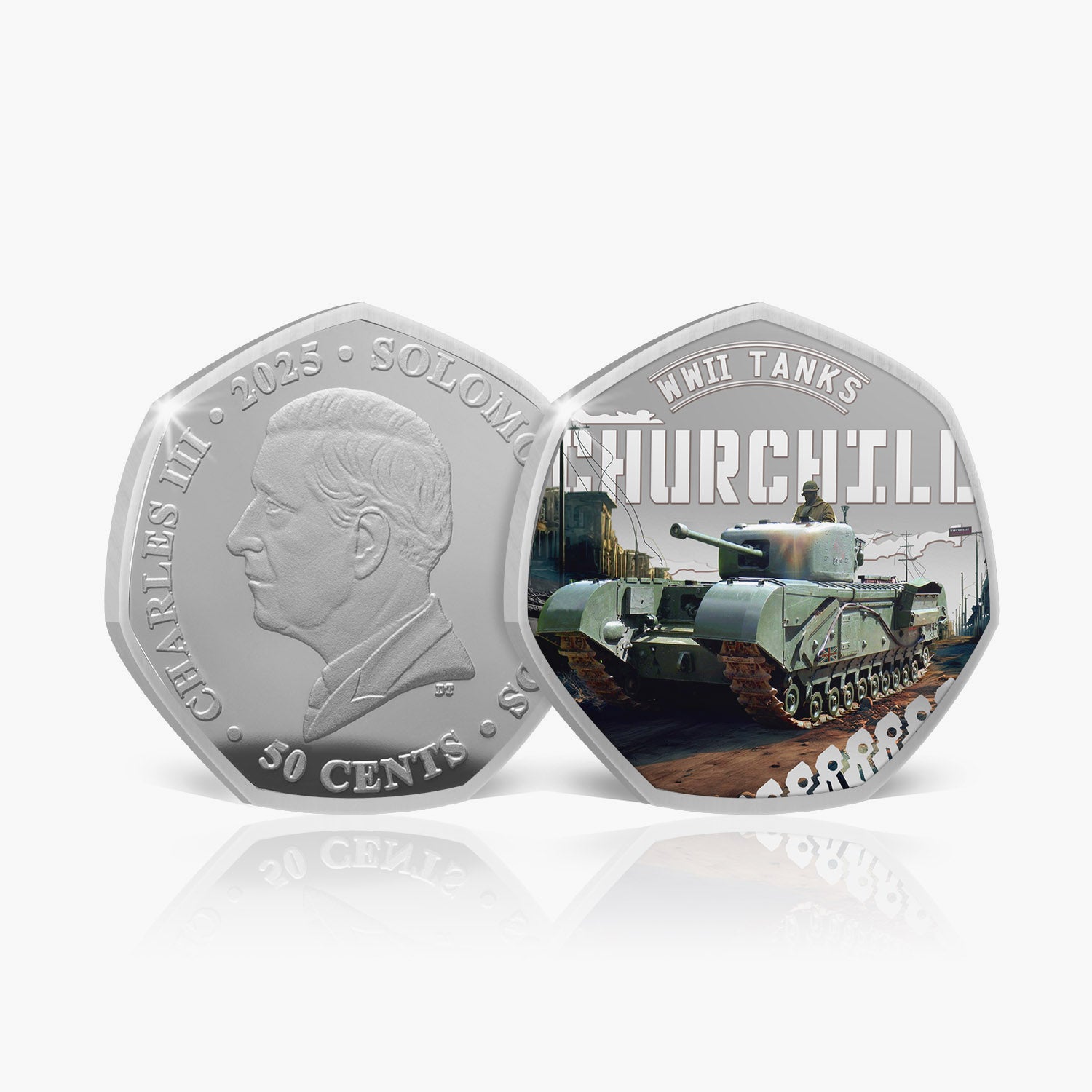 Tanks of World War II Silver Plated 2025 BU Coin