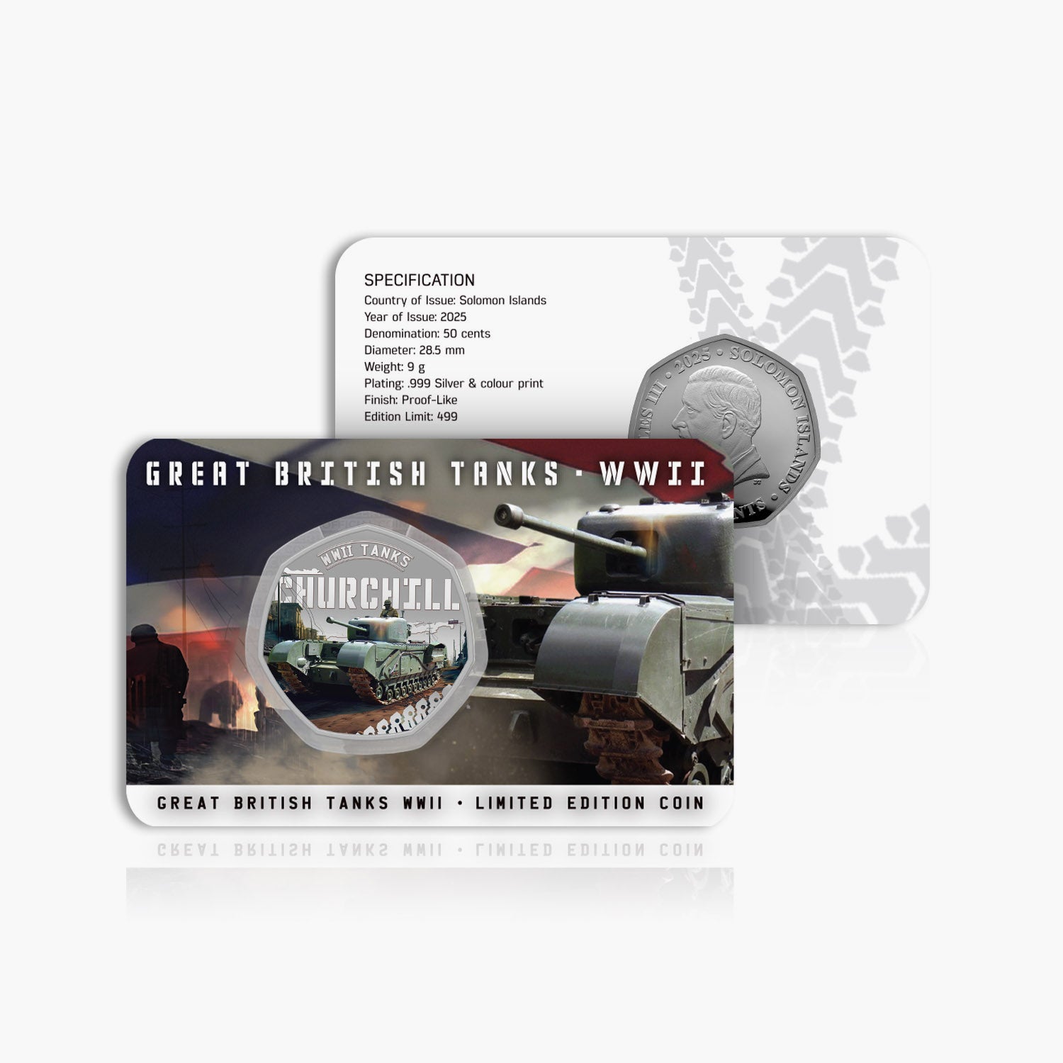 Tanks of World War II Silver Plated 2025 BU Coin