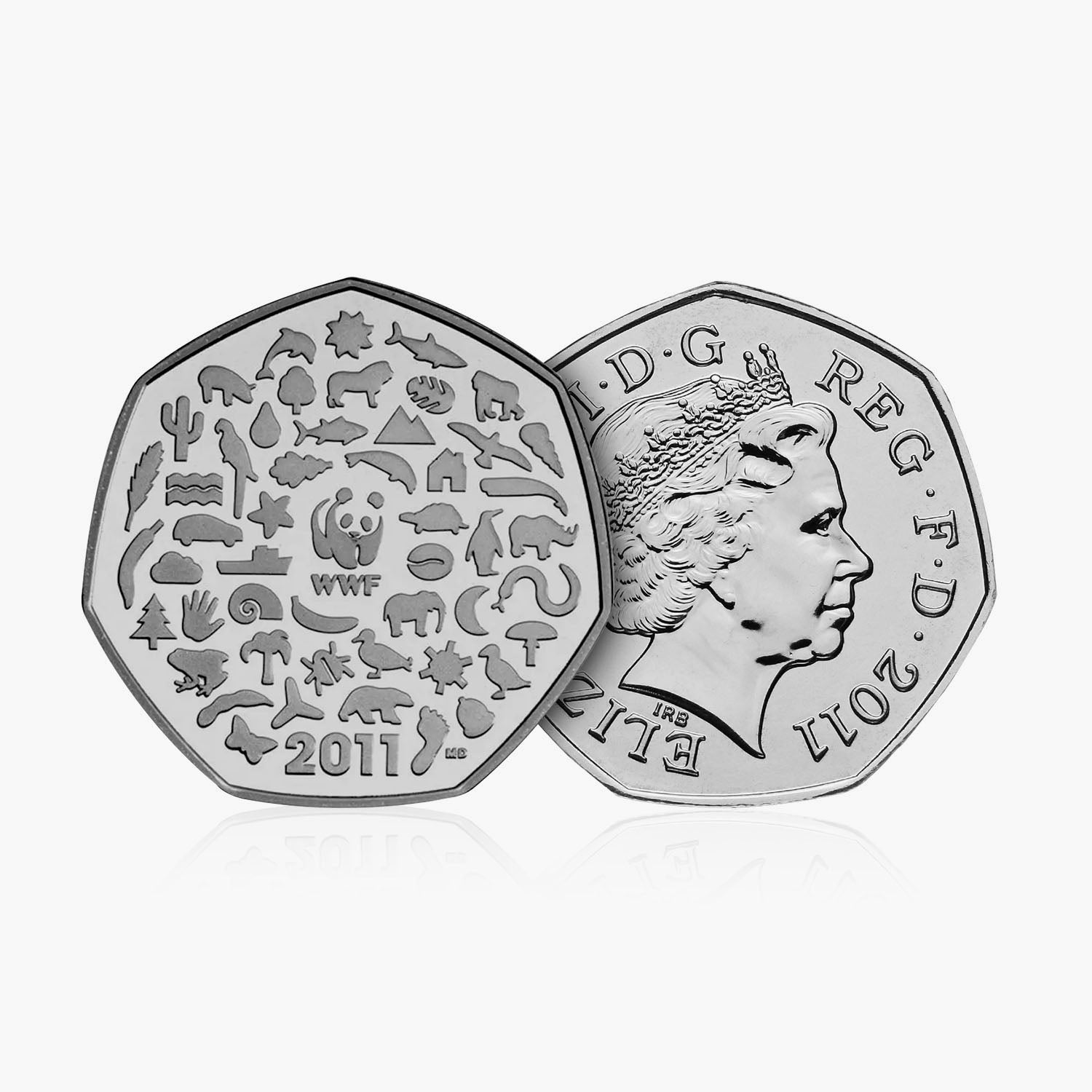 2011 Circulated WWF 50p Coin